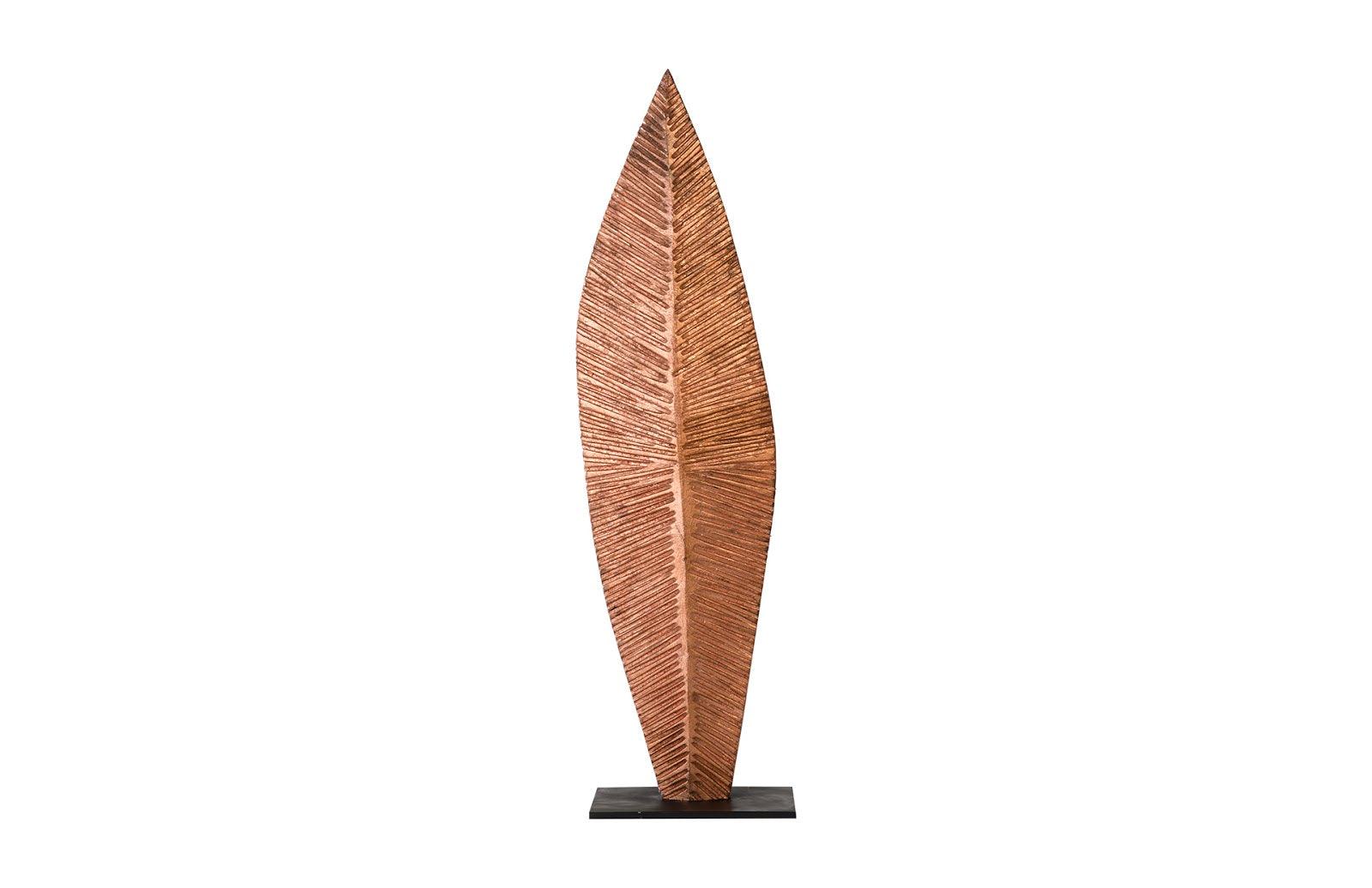 Carved Leaf on Stand, Copper Leaf, MD - Frankwebs