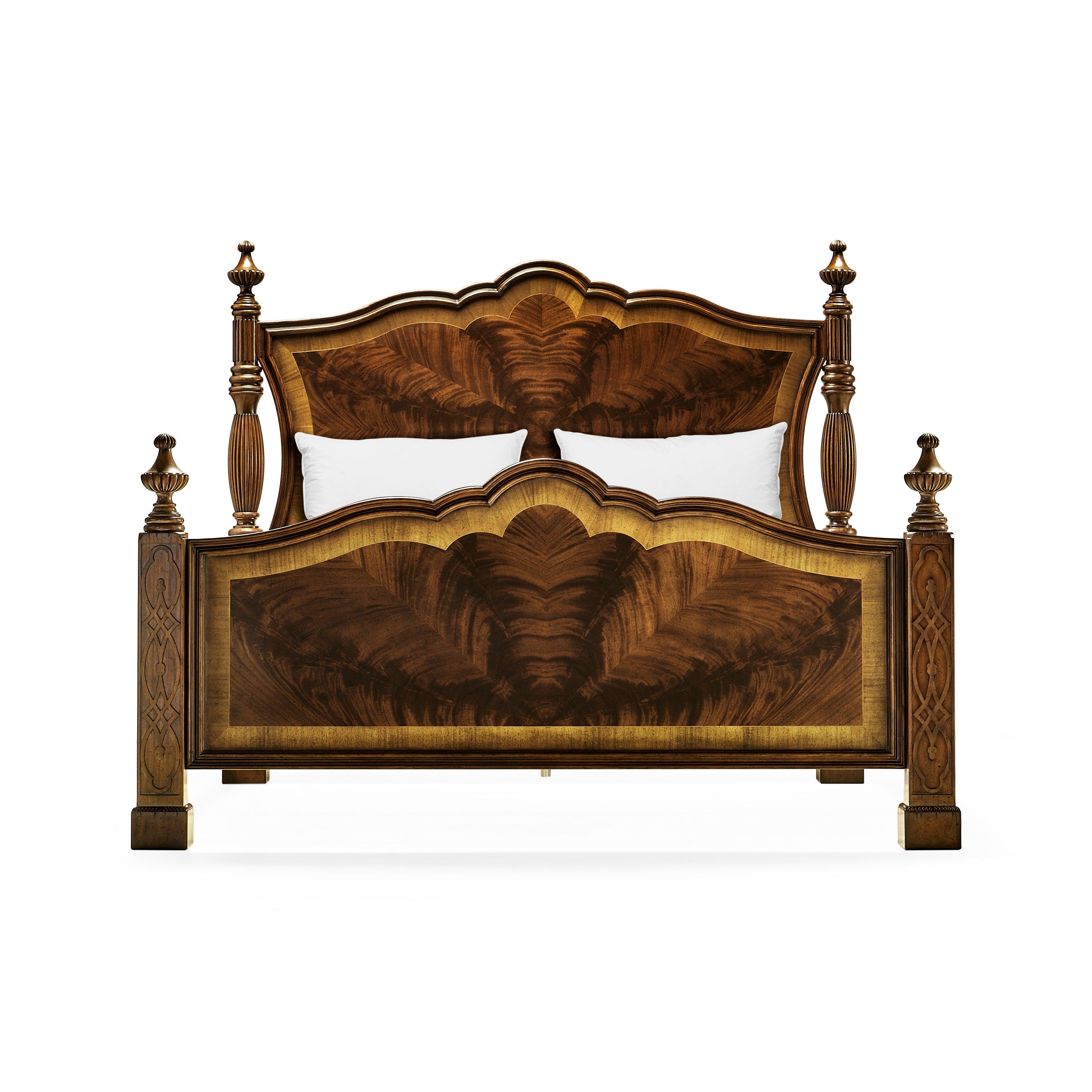 Versailles Mahogany King Poster Bed - Frankwebs