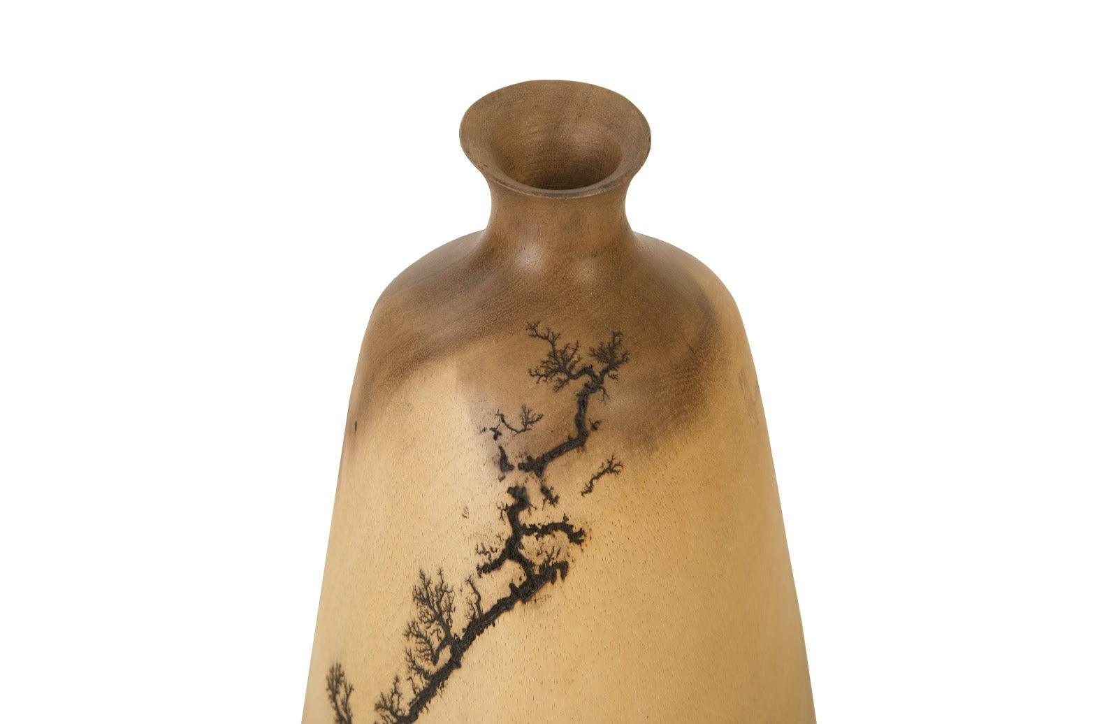 Lightning Vase, Mango Wood, Tall - Frankwebs