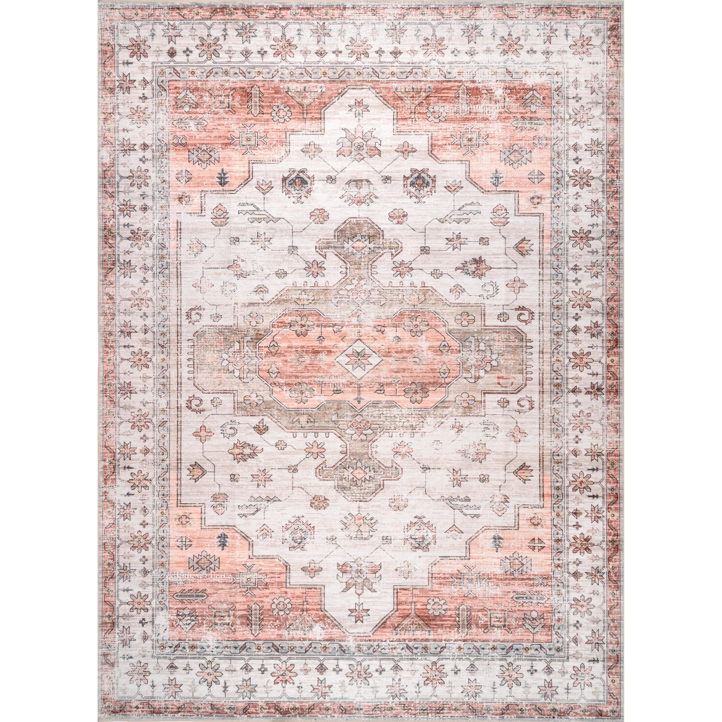 Banks Vintage Machine Washable Area Rug - Frankwebs