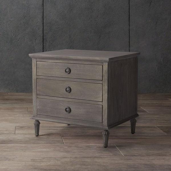 LISABET 3 DRAWER WOOD NIGHTSTAND - Frankwebs
