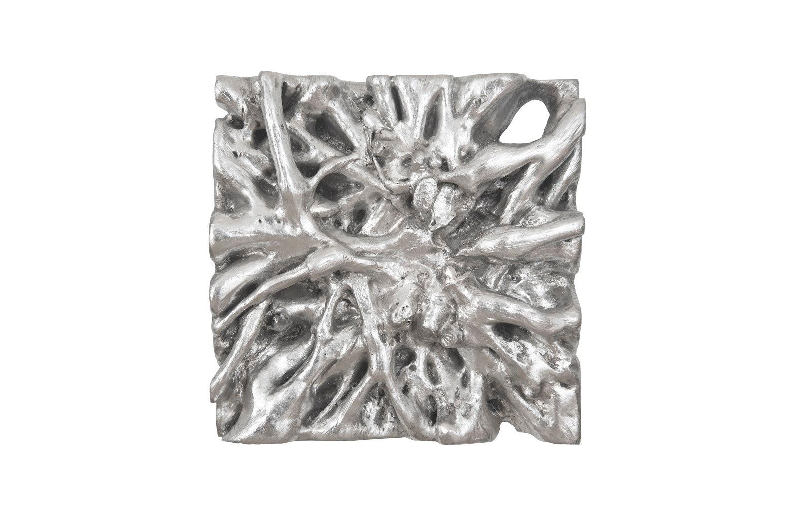 Square Root Wall Art, Silver Leaf - Frankwebs