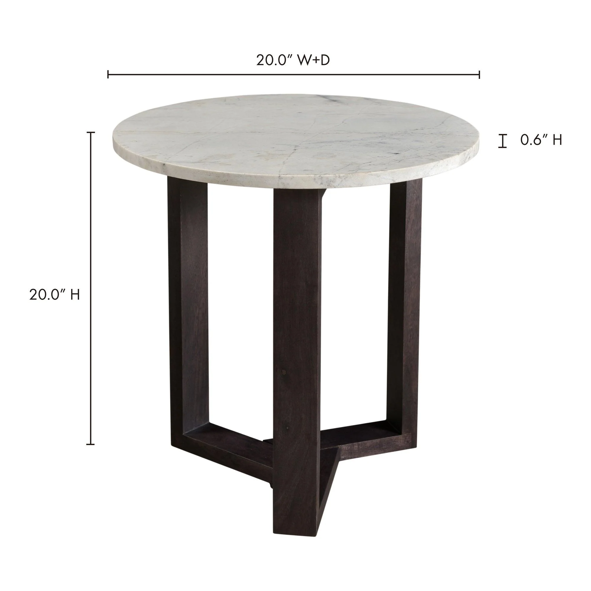 Jinxx Side Table Charcoal Grey - Frankwebs