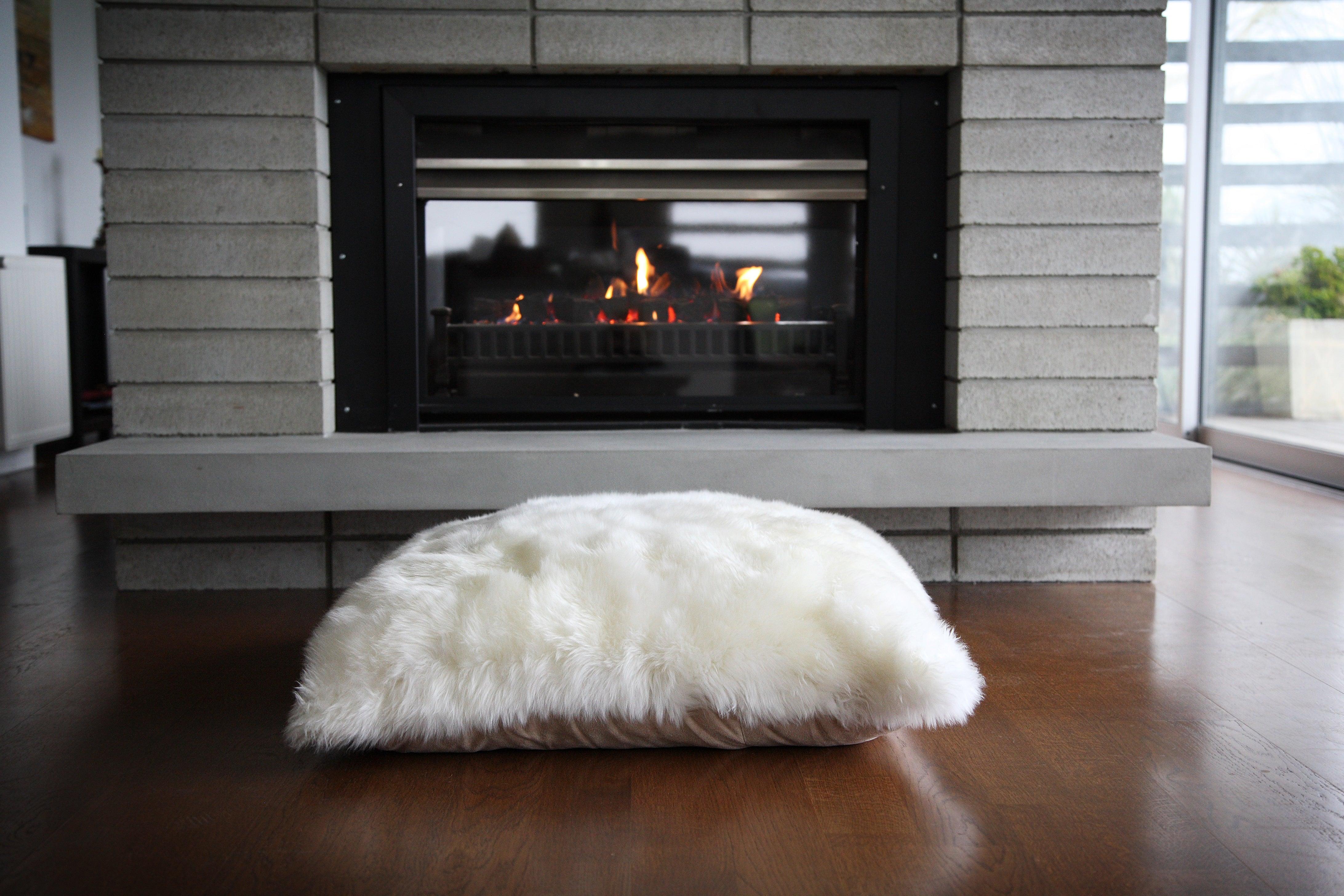 Longwool Sheepskin Square Cushion - Frankwebs