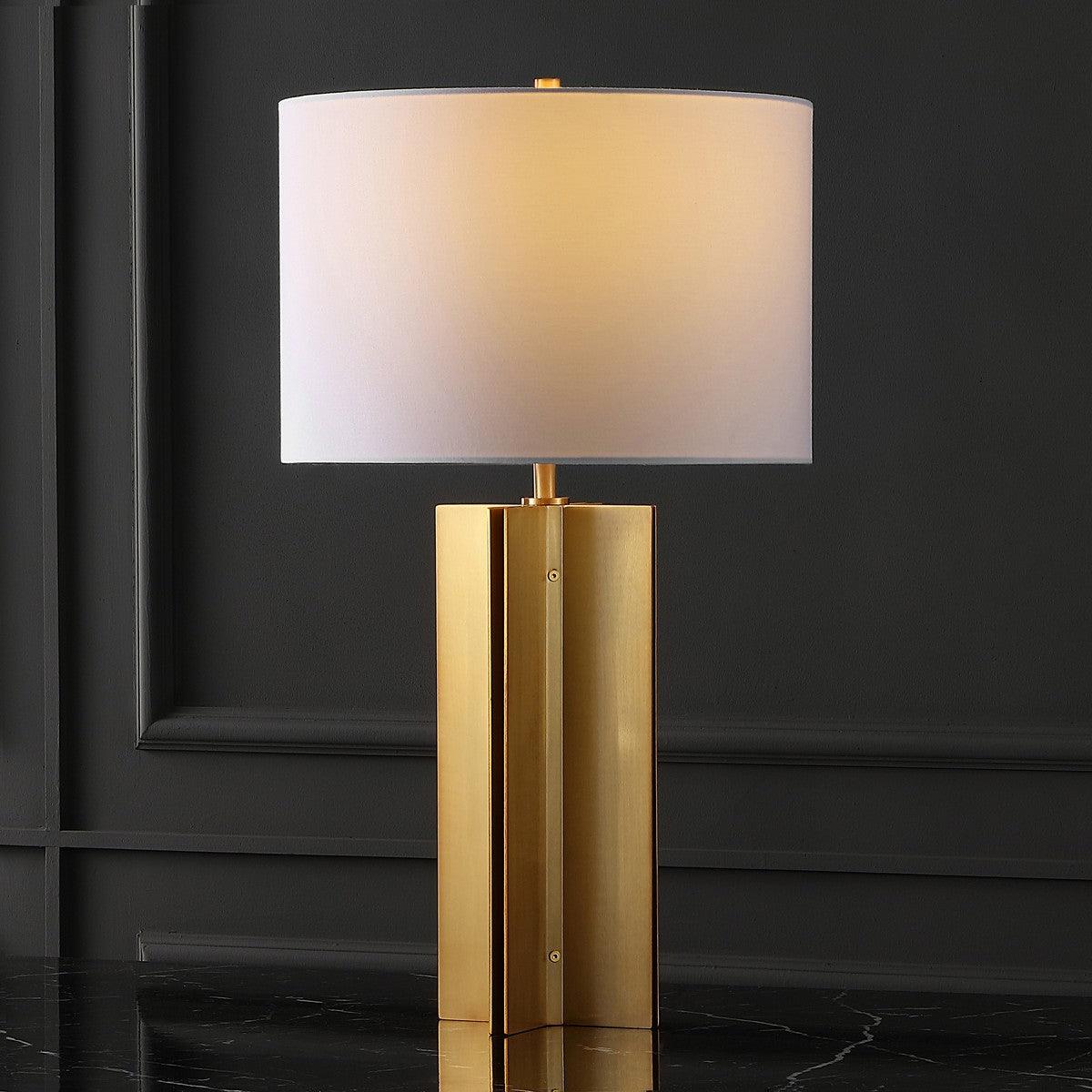 ROLLINS SQUARE METAL TABLE LAMP - Frankwebs