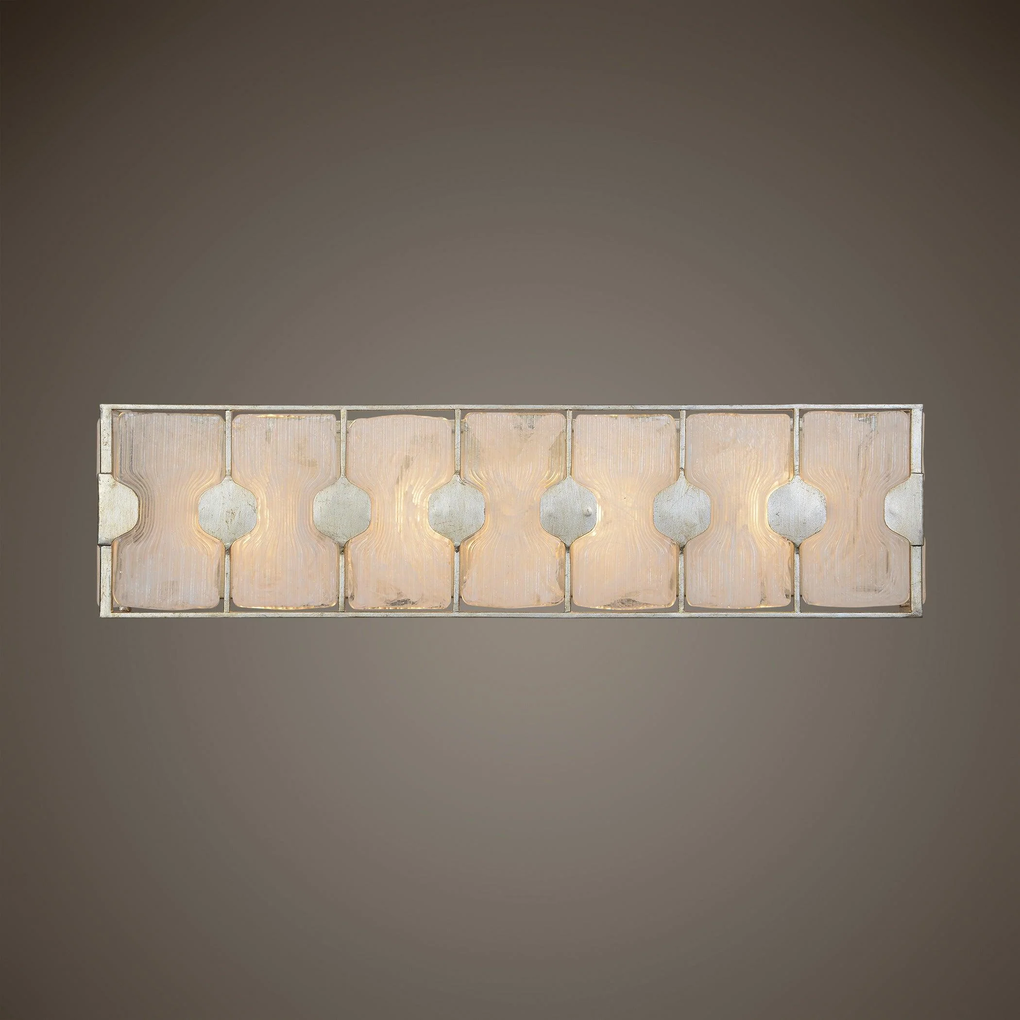 RENE 4 LIGHT SWIRL GLASS VANITY - Frankwebs