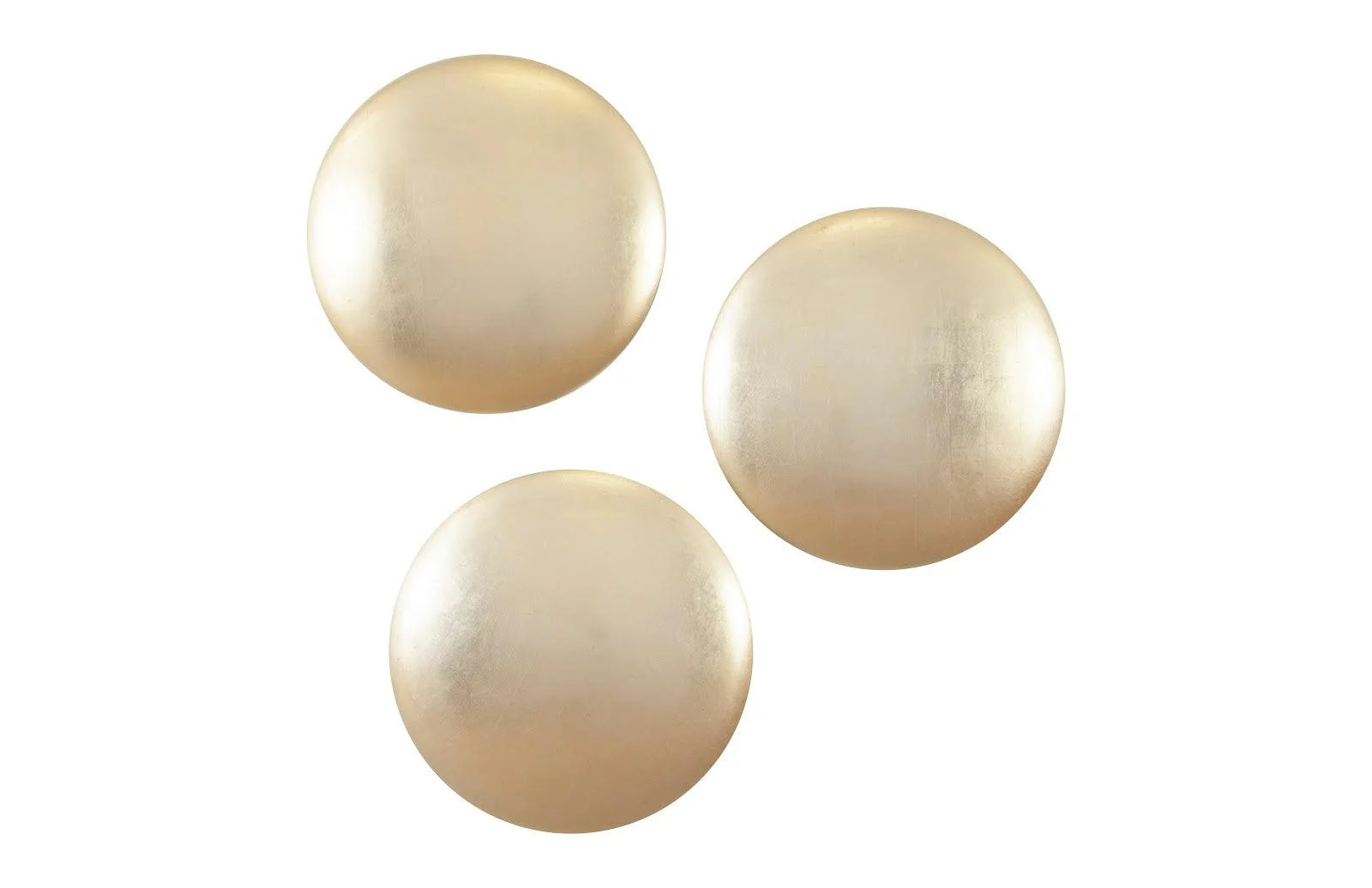 Orb Wall Tiles, Set of 3, Gold Leaf - Frankwebs