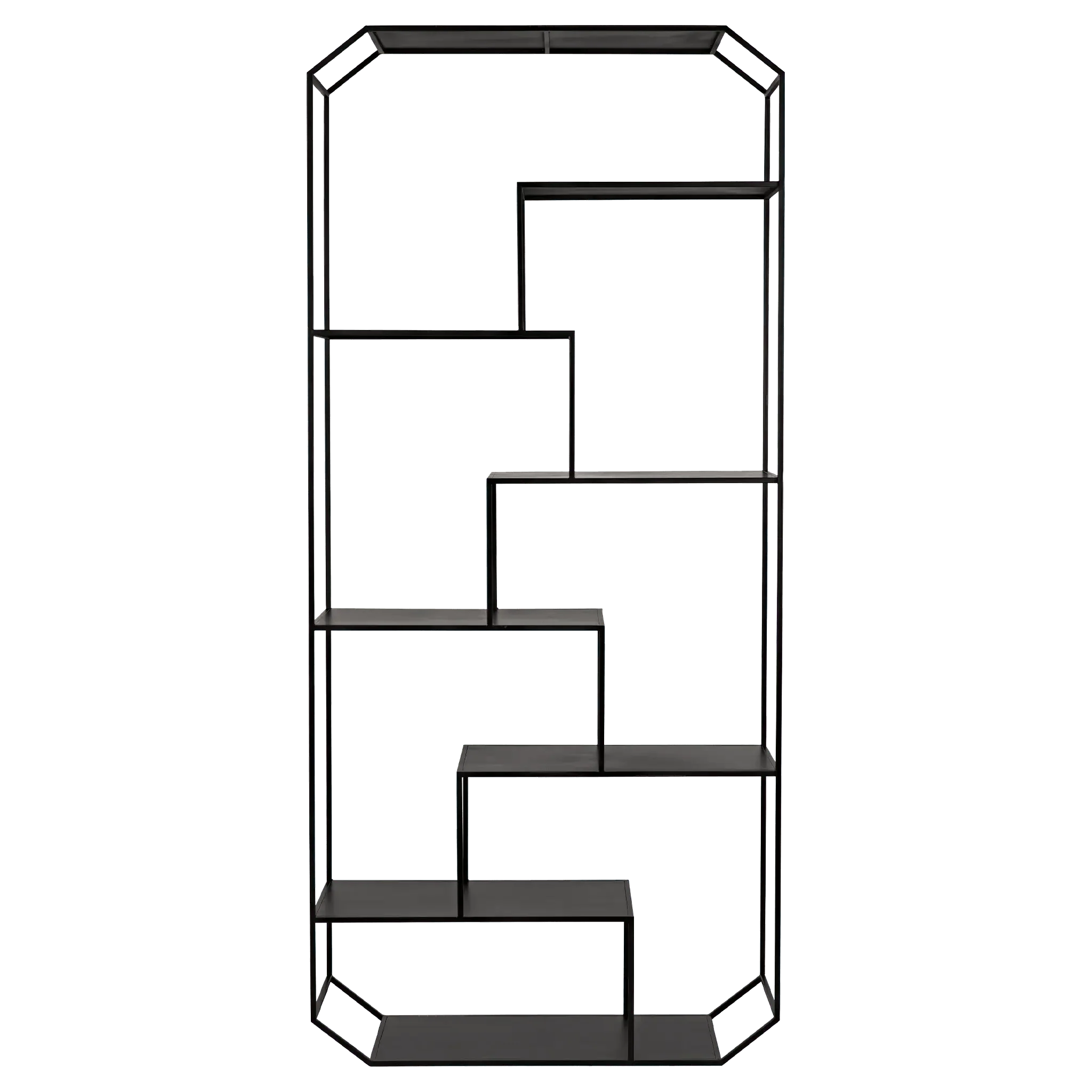 Marquise Bookcase, Black Steel - Frankwebs