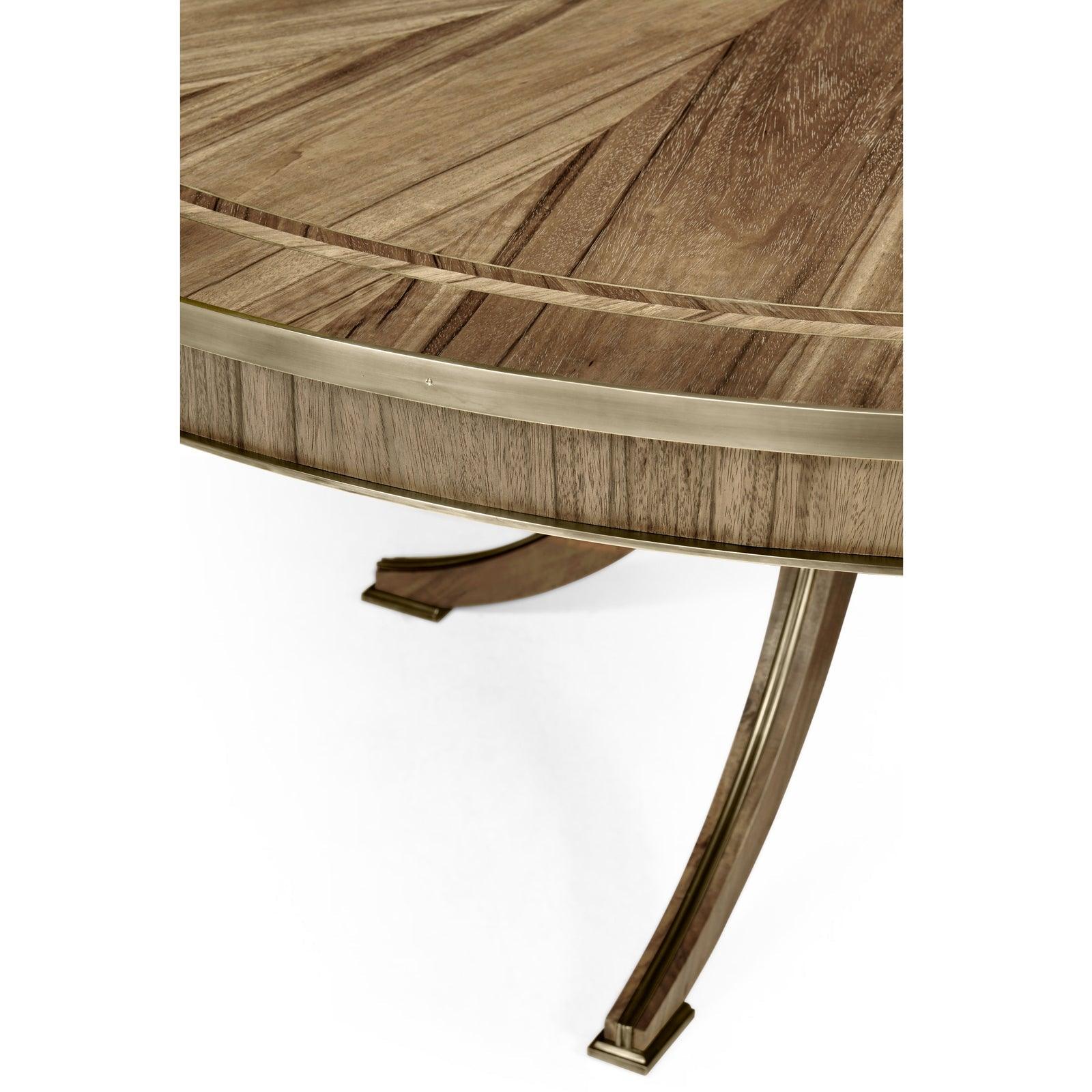 Hamilton Round Golden Amber Dining Table - Frankwebs