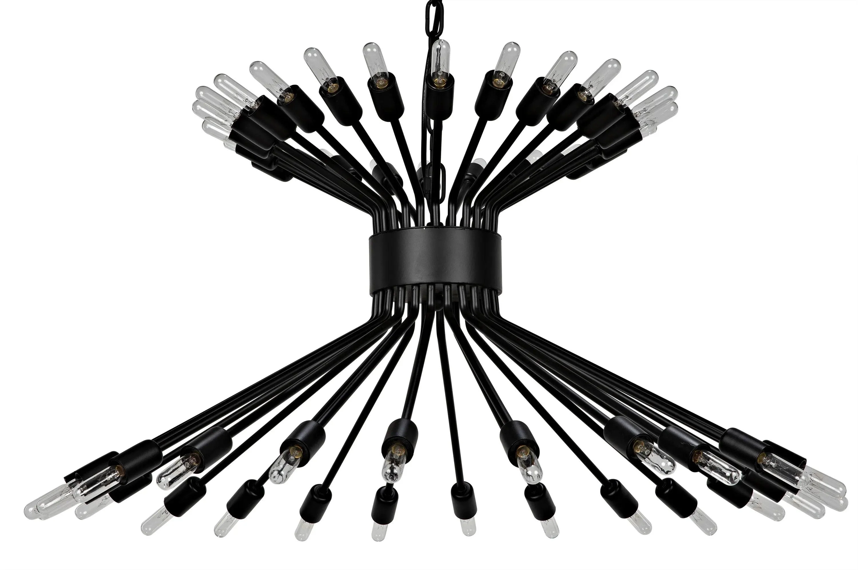 Mancini Chandelier, Black Steel - Frankwebs