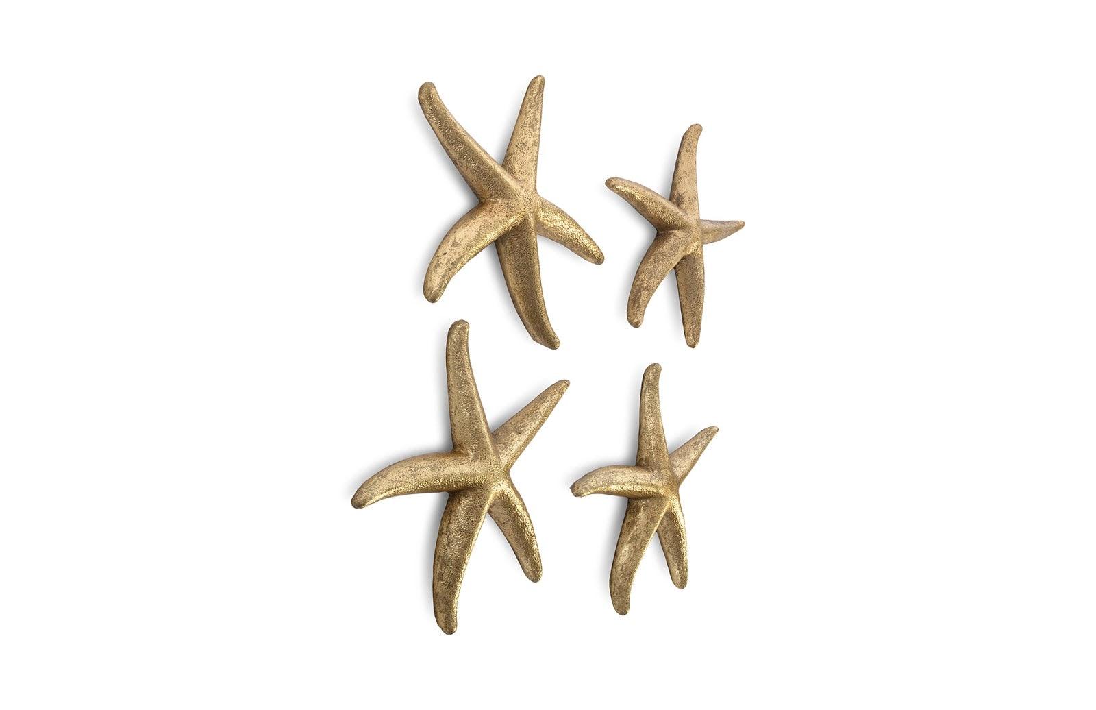 Starfish, Gold Leaf, Set of 4, SM - Frankwebs