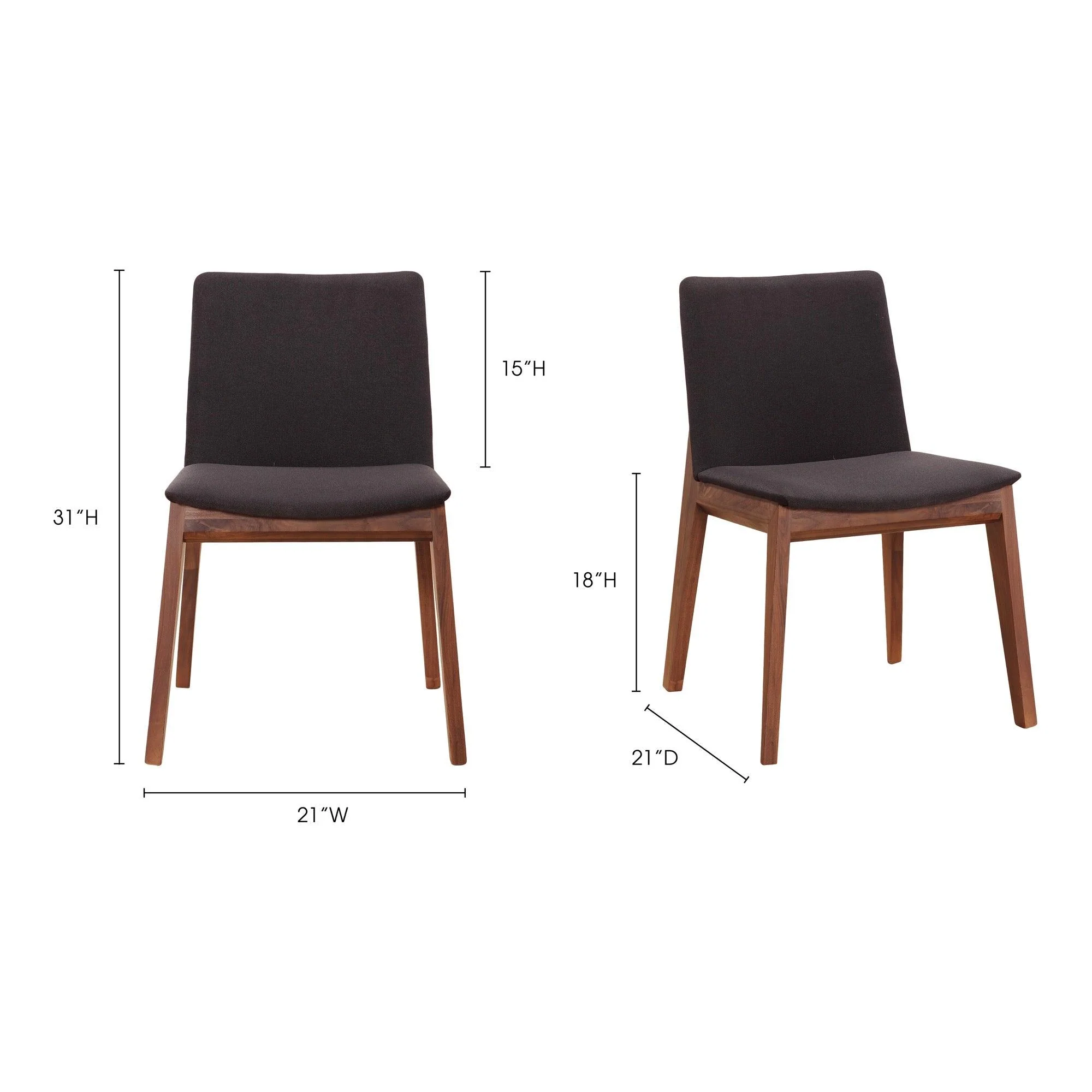 Deco Dining Chair Black - Set Of Two - Frankwebs