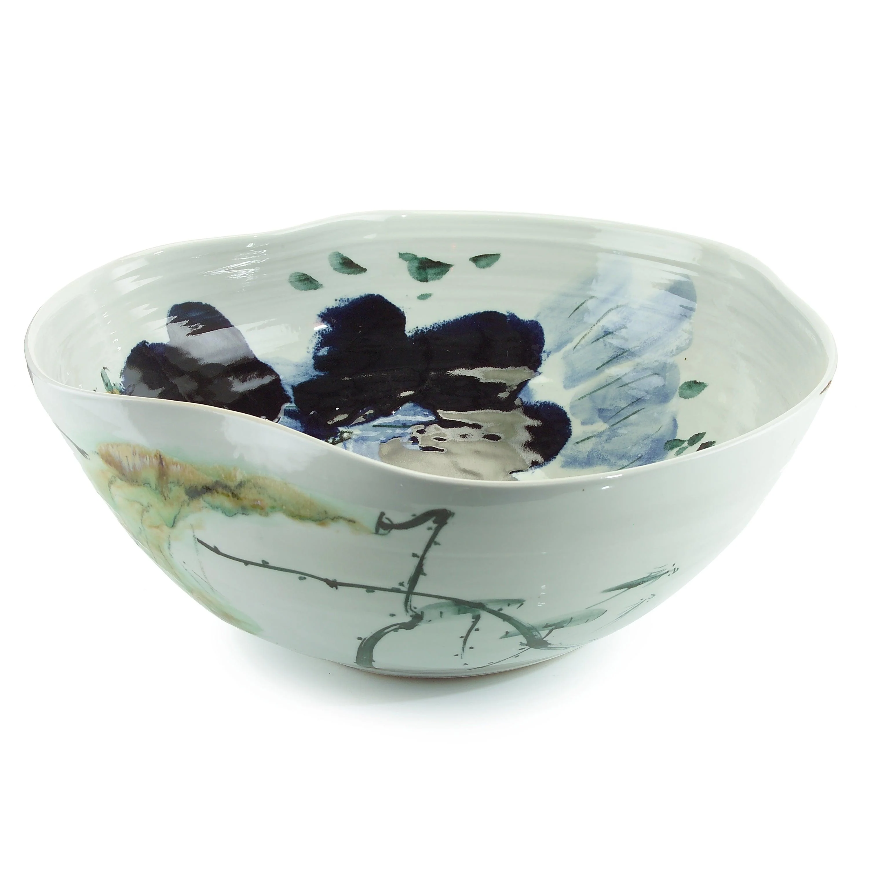 Curled-Rim Porcelain Bowl - Frankwebs