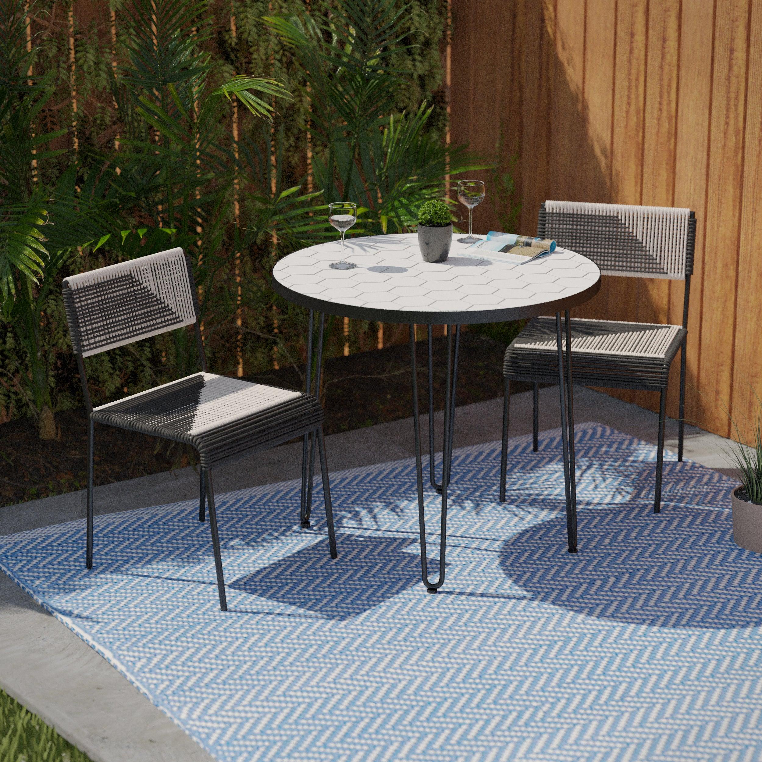 Watkindale Outdoor Dining Set – 3pc - Frankwebs