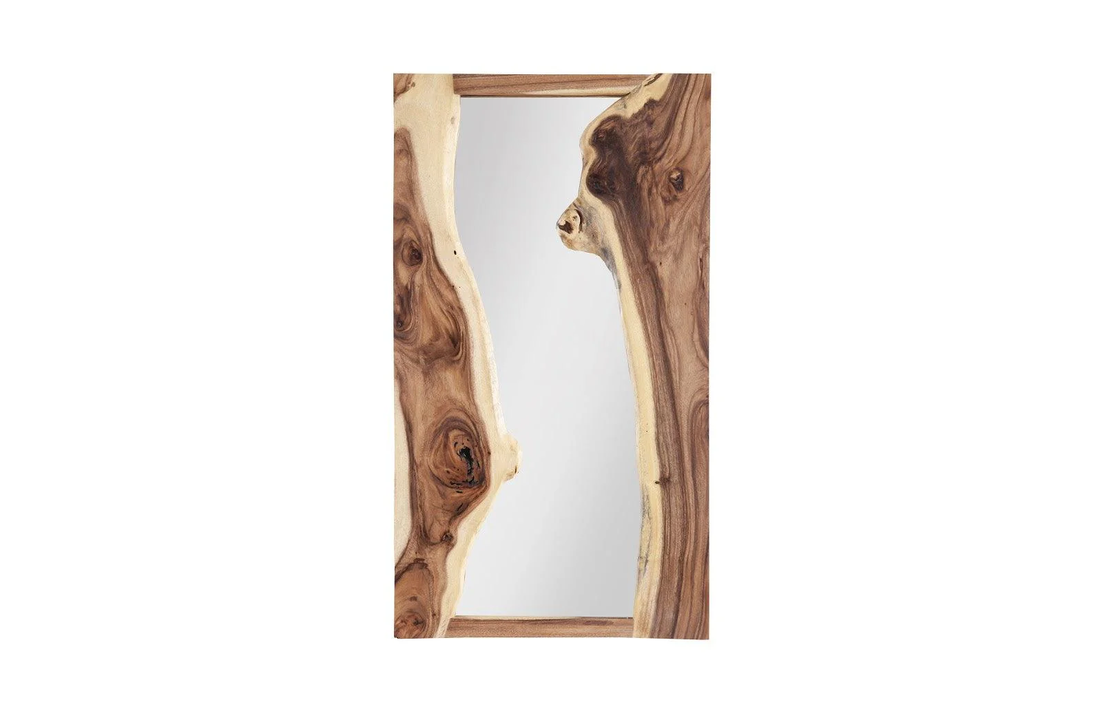 River Mirror, Chamcha Wood, Natural - Frankwebs