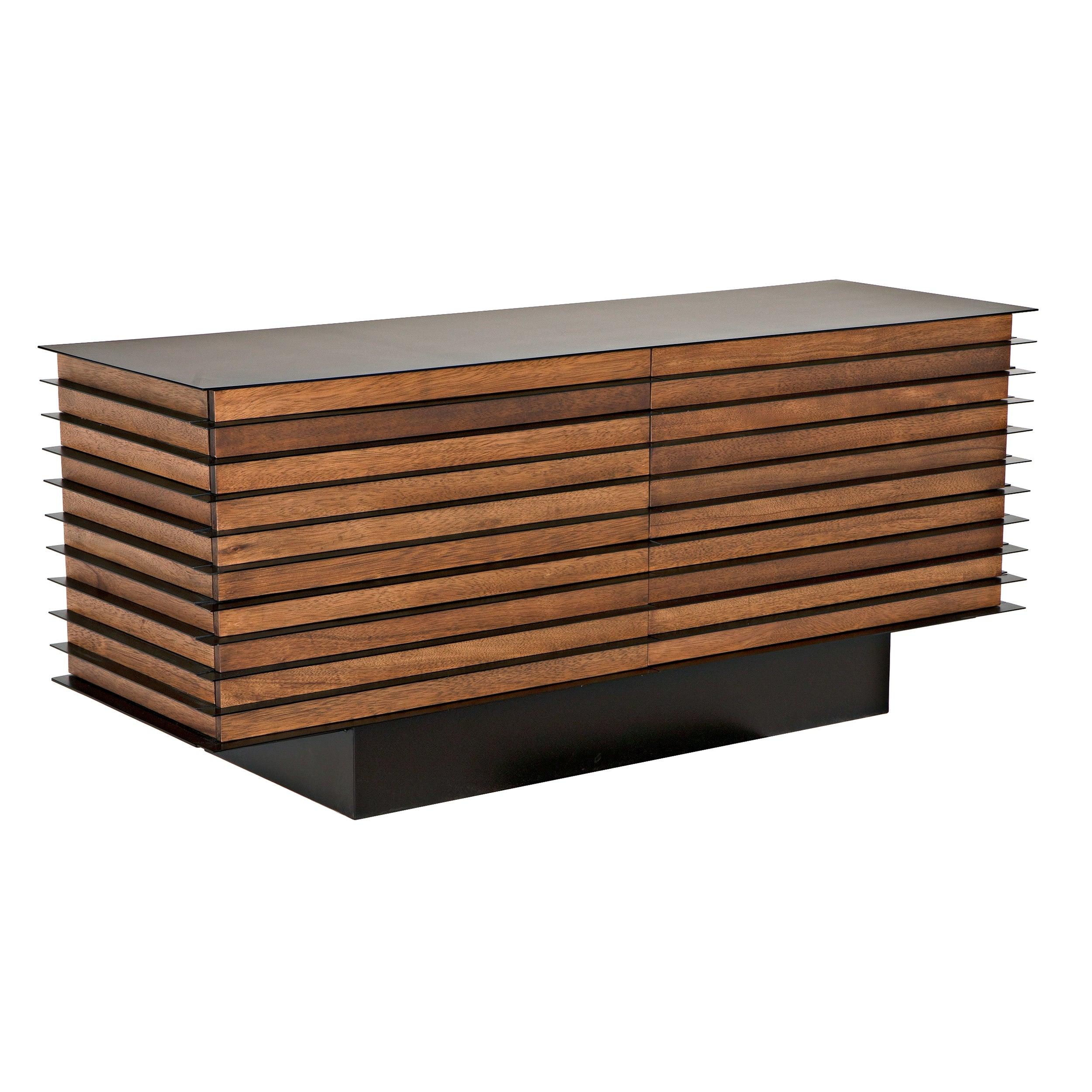 Elevation Sideboard, Dark Walnut and Steel - Frankwebs