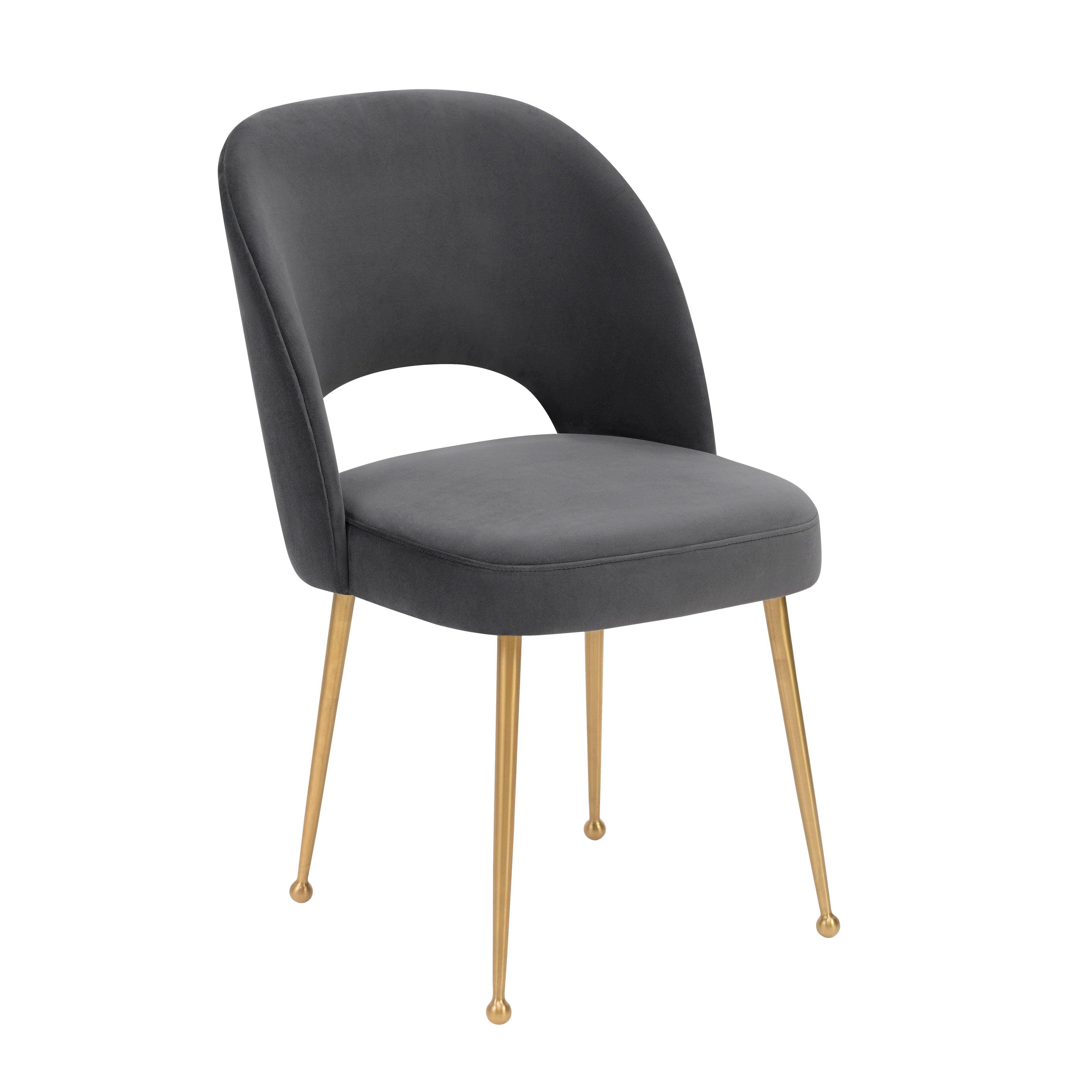 Swell Dark Grey Velvet Chair - Frankwebs