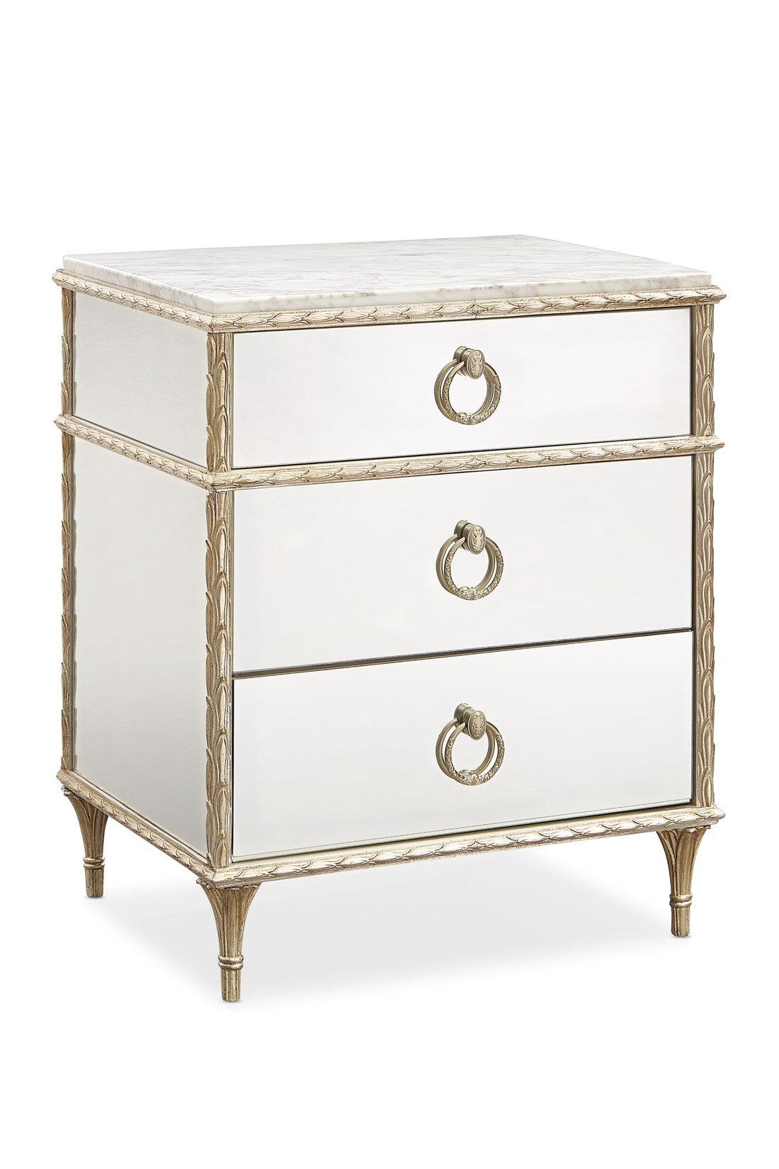 FONTAINEBLEAU NIGHTSTAND MIRRORED - Frankwebs