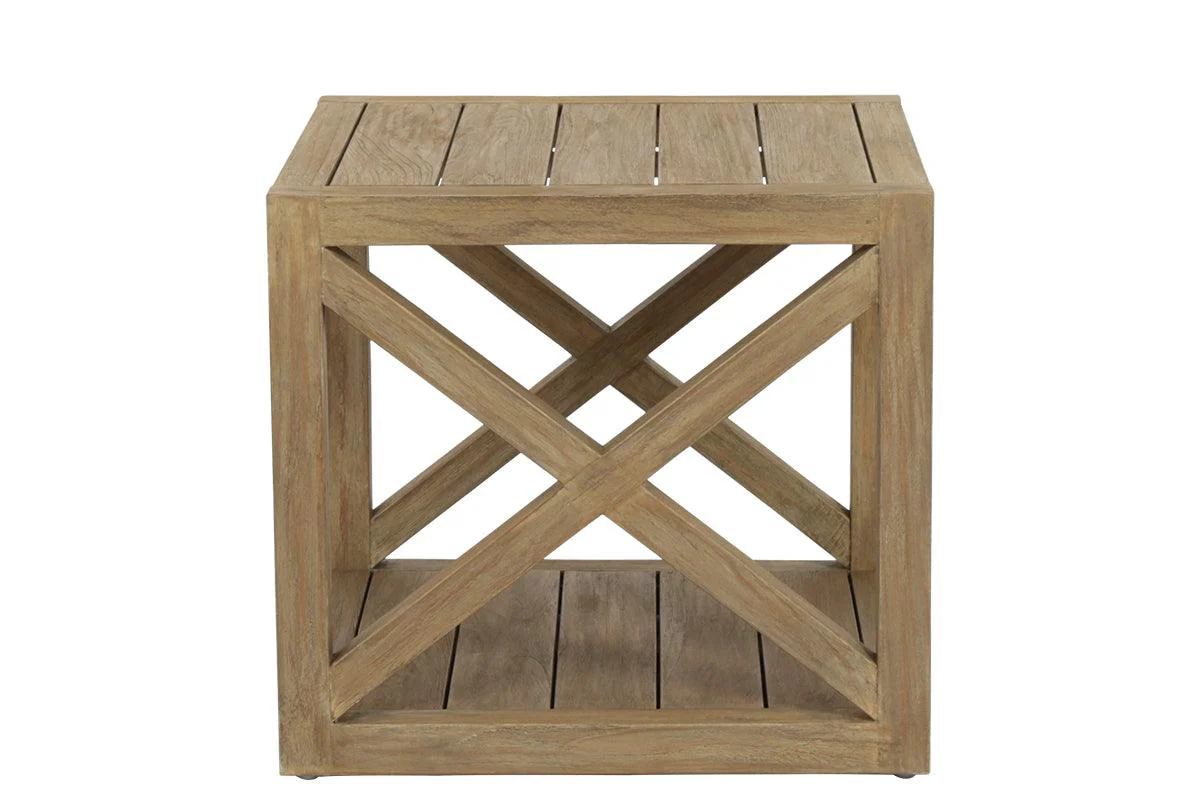 Coastal Teak X End Table - Frankwebs