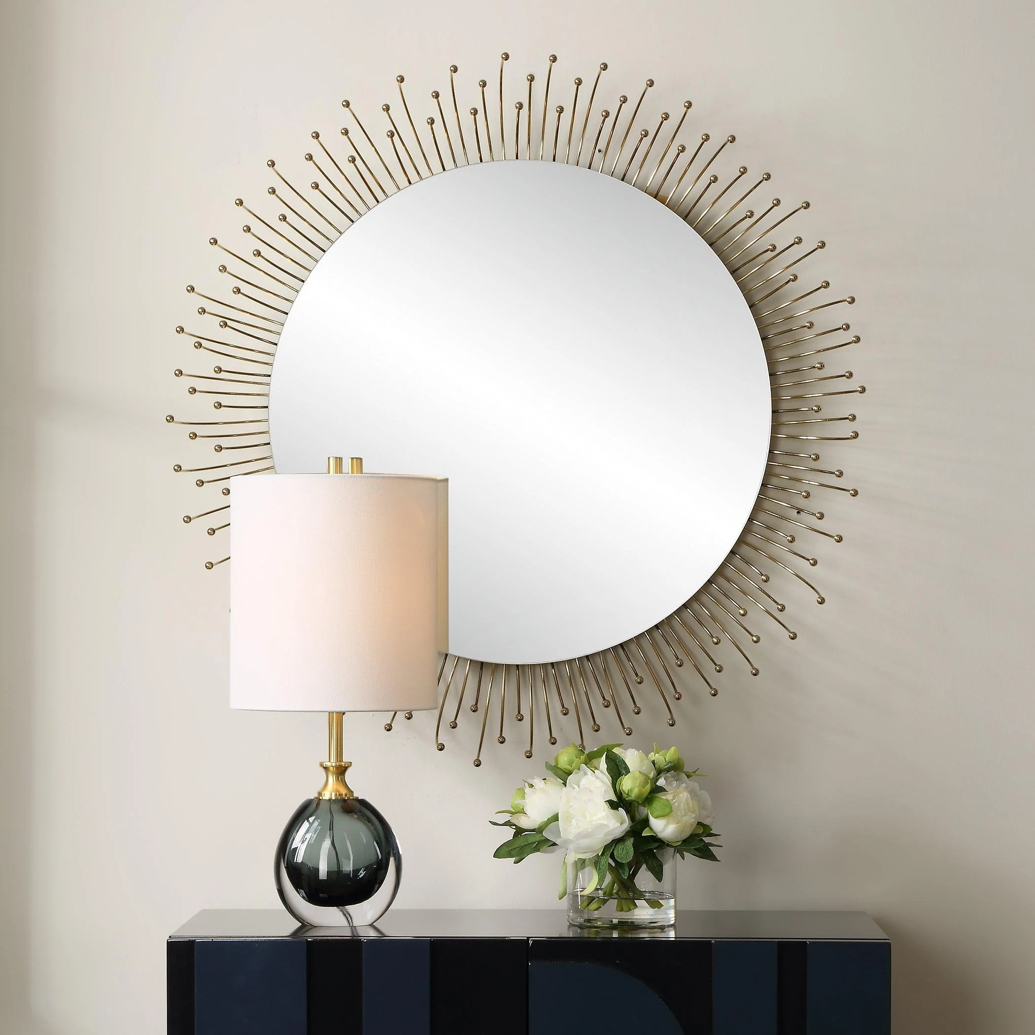 Aga Round Gold Mirror - Frankwebs