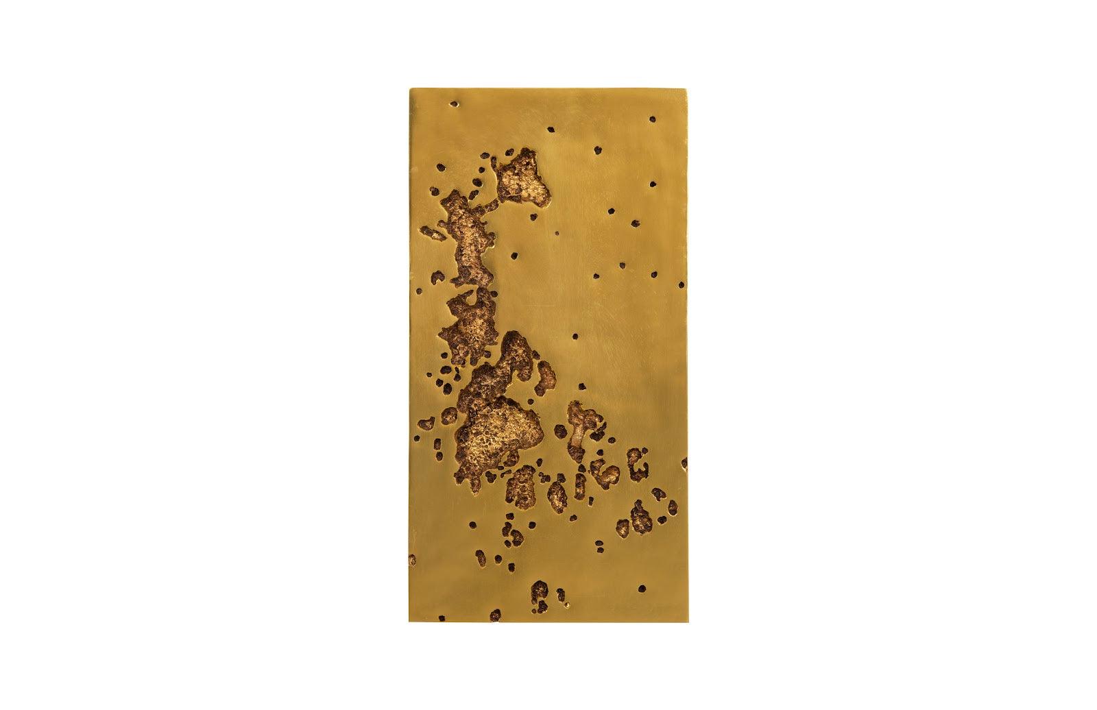 Splotch Wall Art 1, Rectangle, Gold Leaf - Frankwebs
