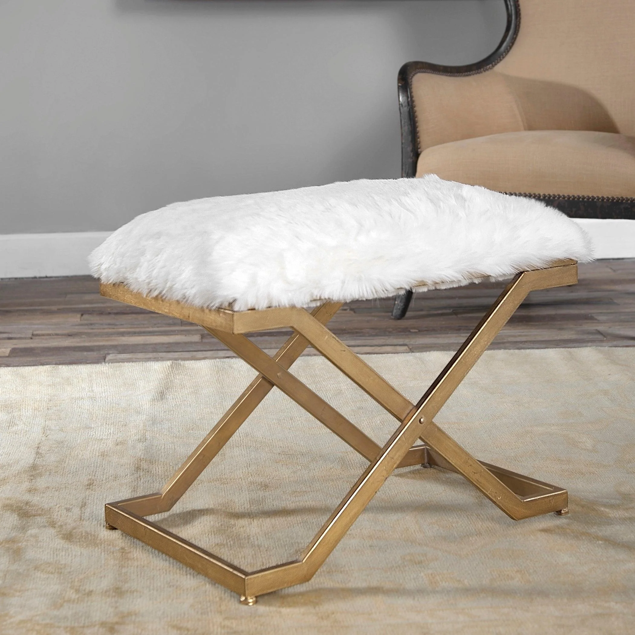 Farran Fur Small Bench - Frankwebs
