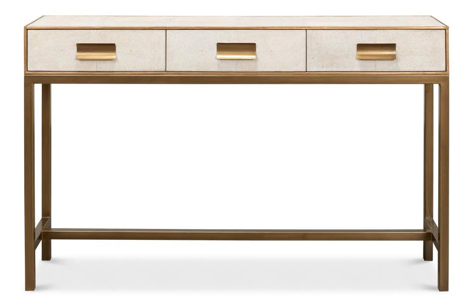 Gideon Shagreen Console - Osprey White - Frankwebs