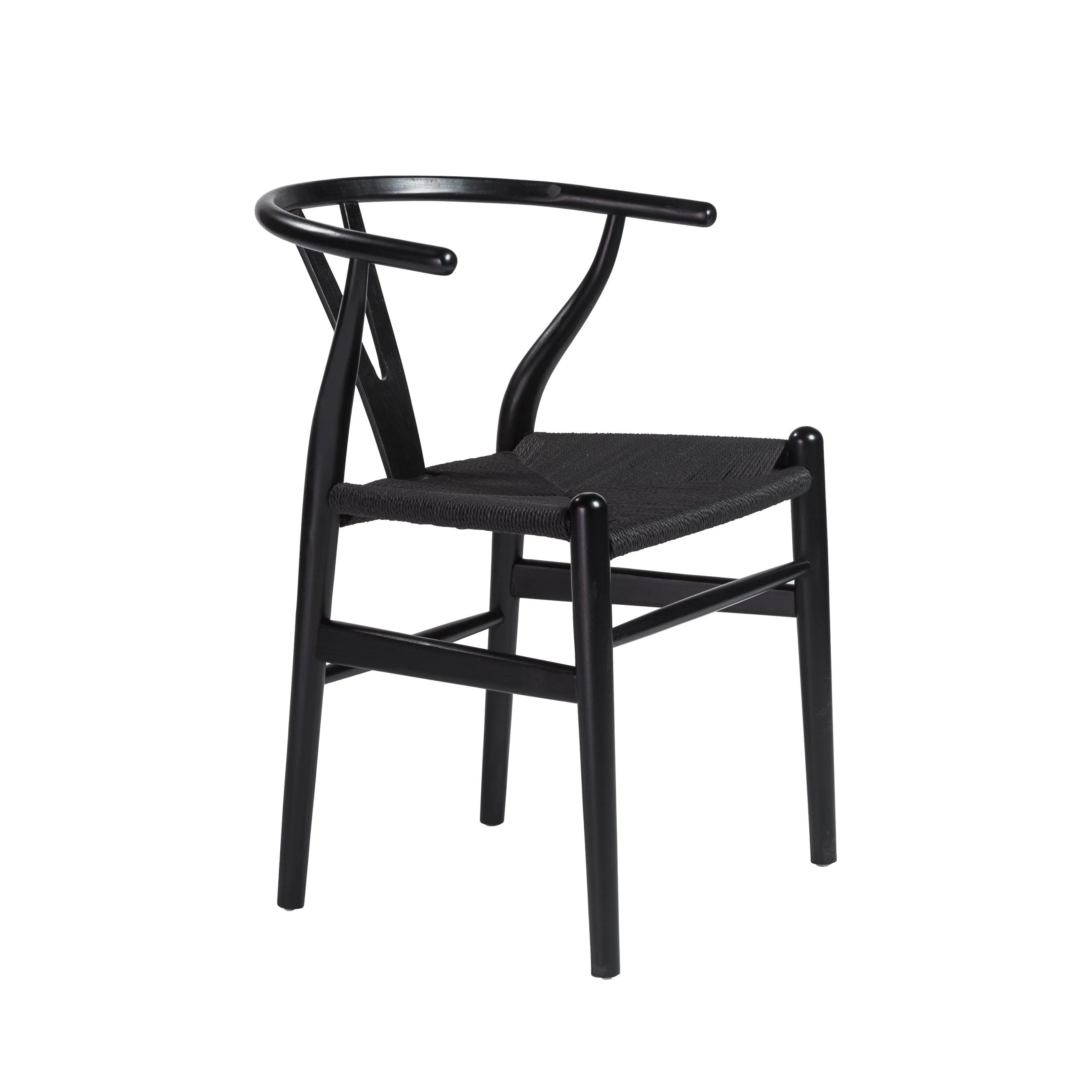 Evelina Side Chair with Stained Framed and Rush Seat - Set of 2 - Frankwebs
