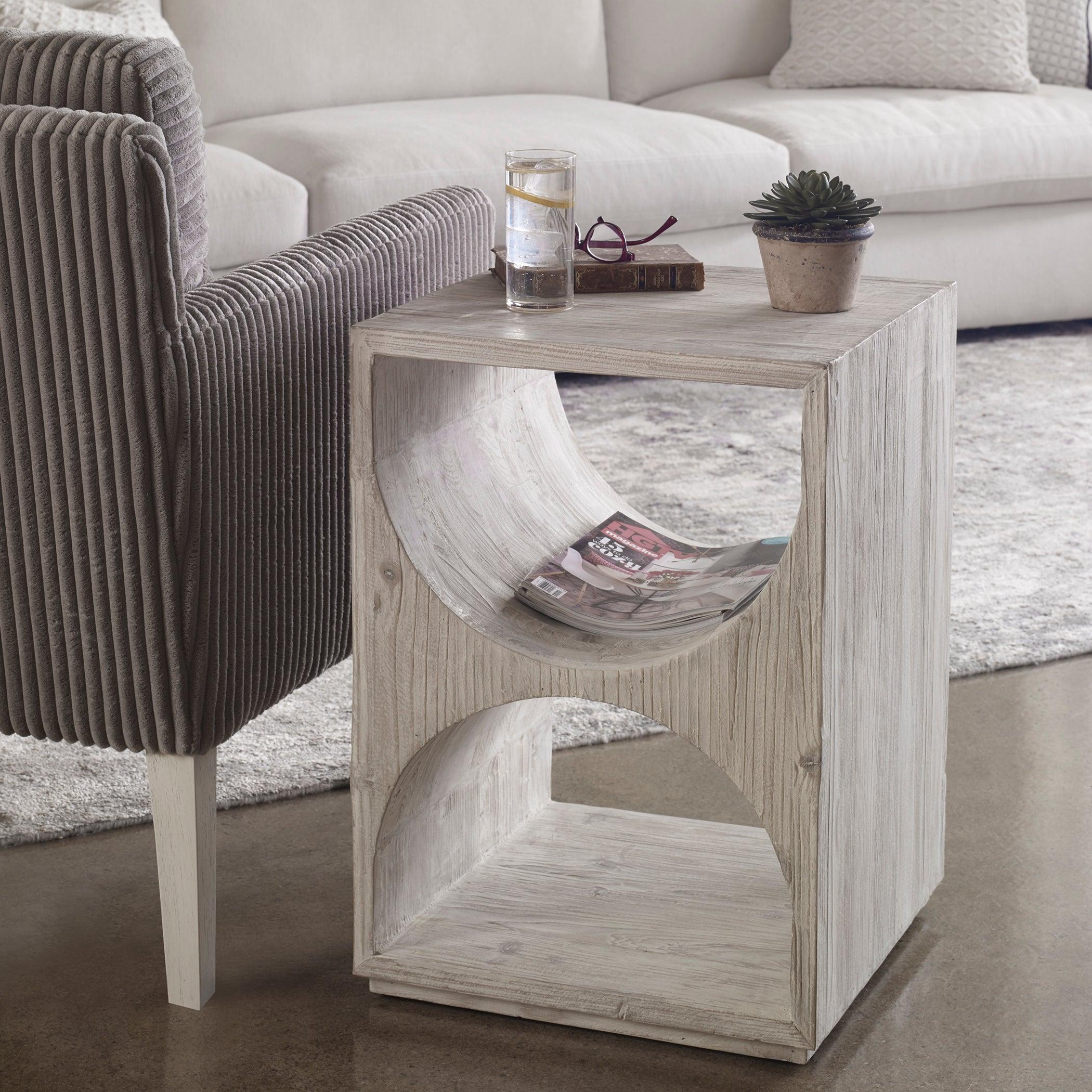Hans White Side Table - Frankwebs