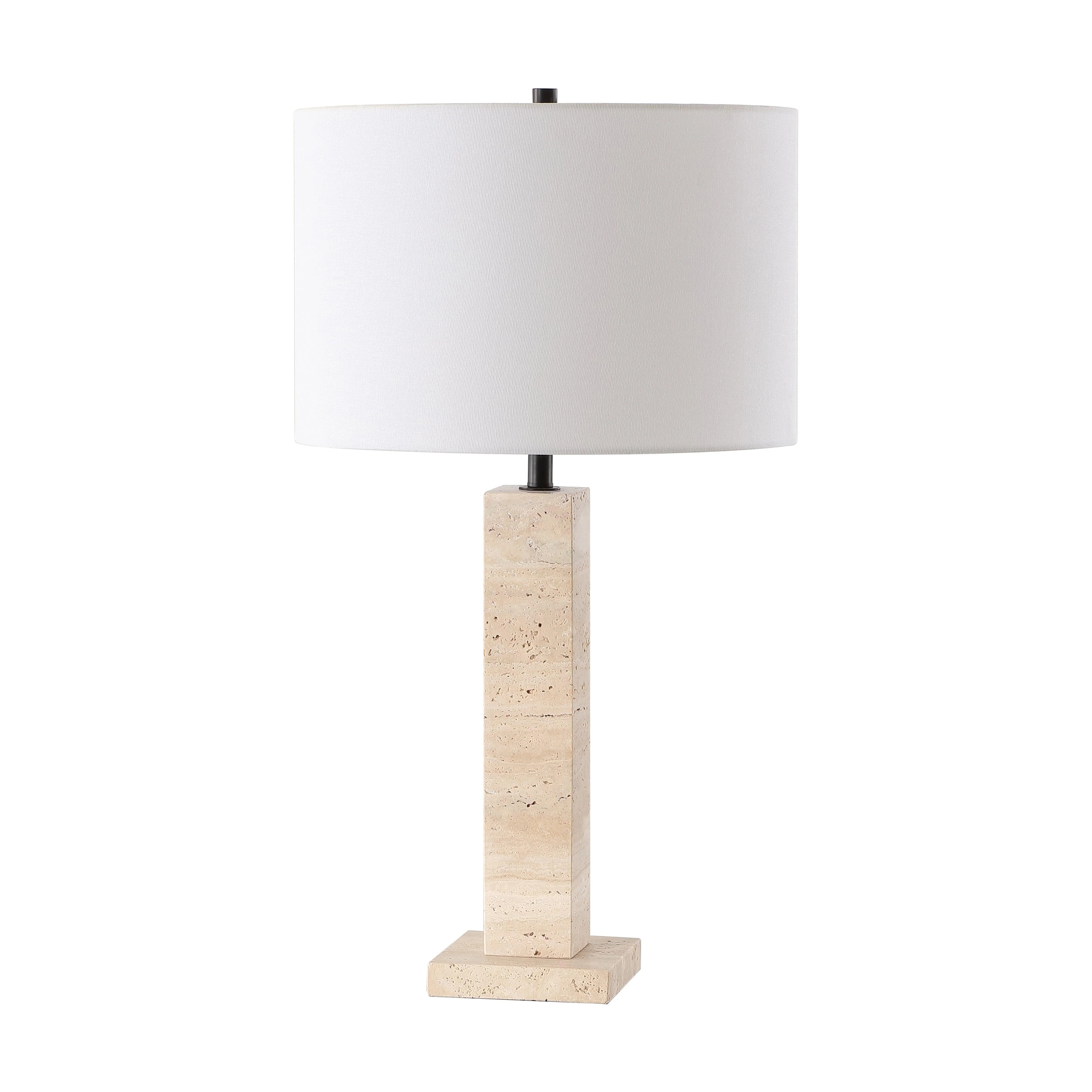 HANNABETH TRAVERTINE TABLE LAMP - Frankwebs