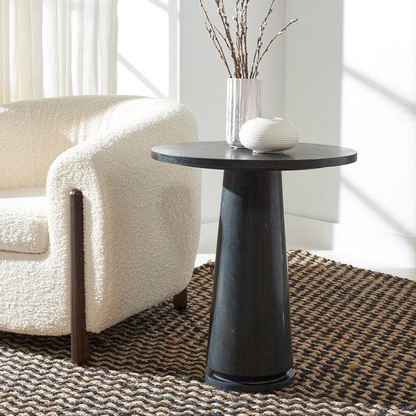 VALENTIA TALL ROUND MARBLE ACCENT TABLE - Frankwebs
