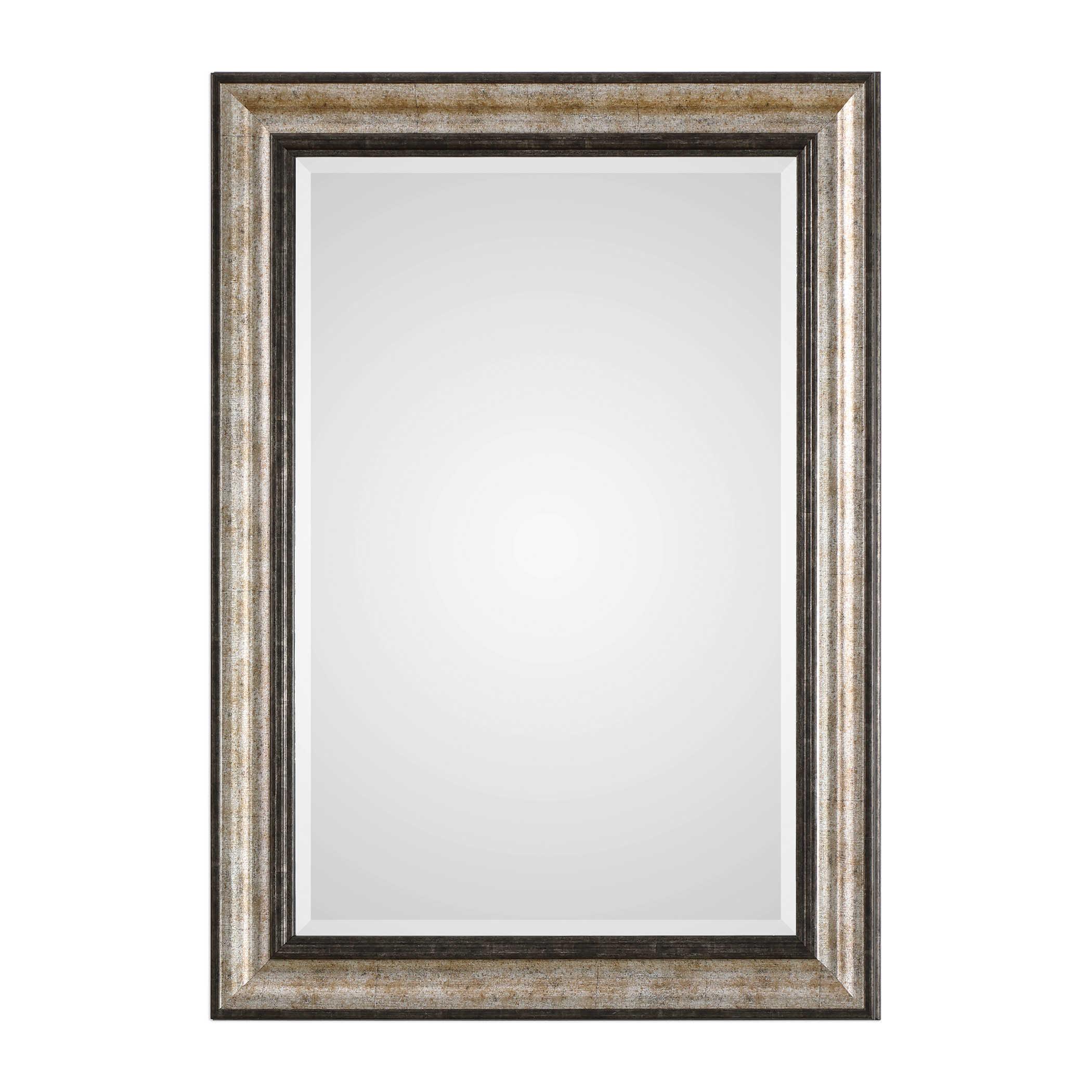 SHEFFORD ANTIQUED SILVER MIRROR - Frankwebs