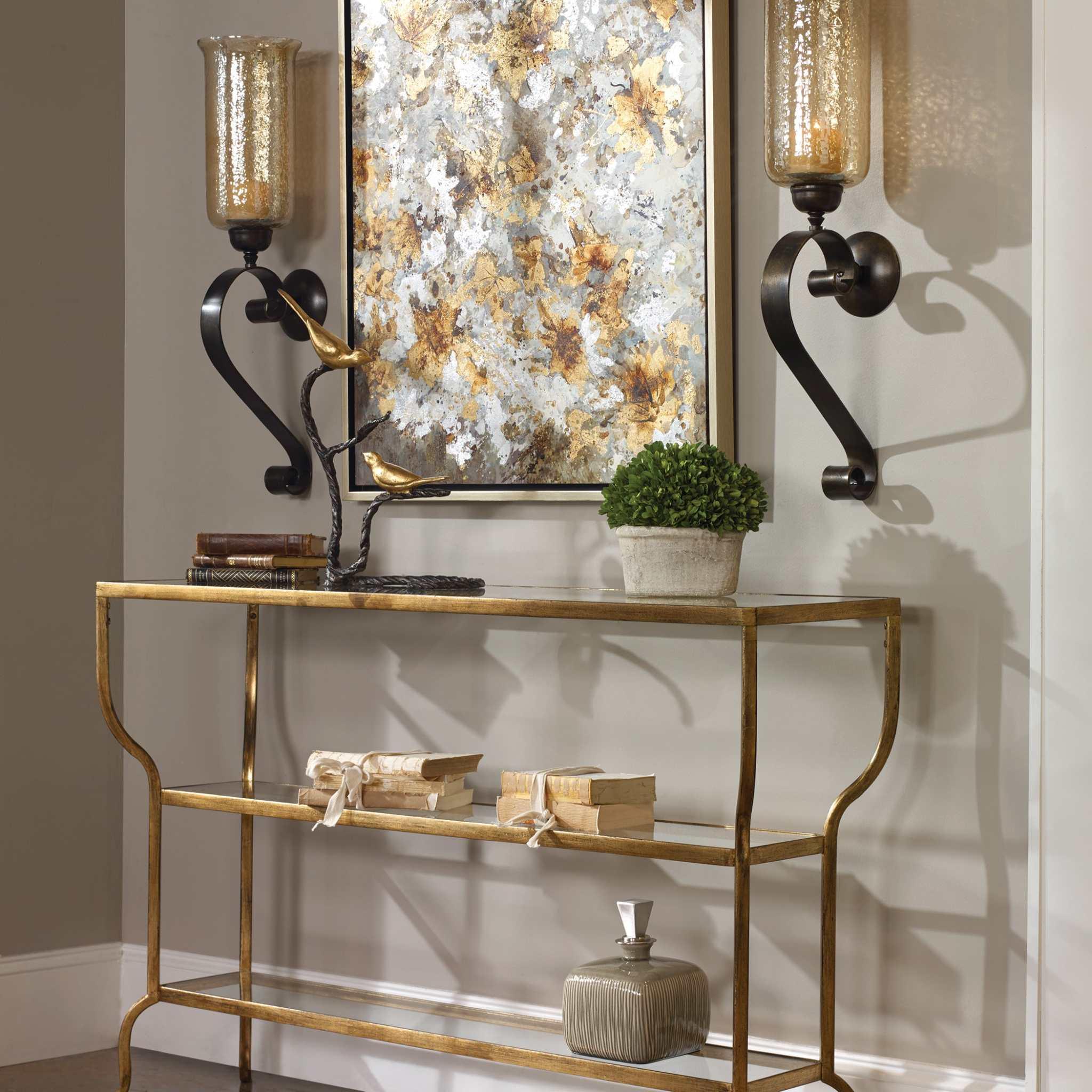 DELINE GOLD CONSOLE TABLE - Frankwebs