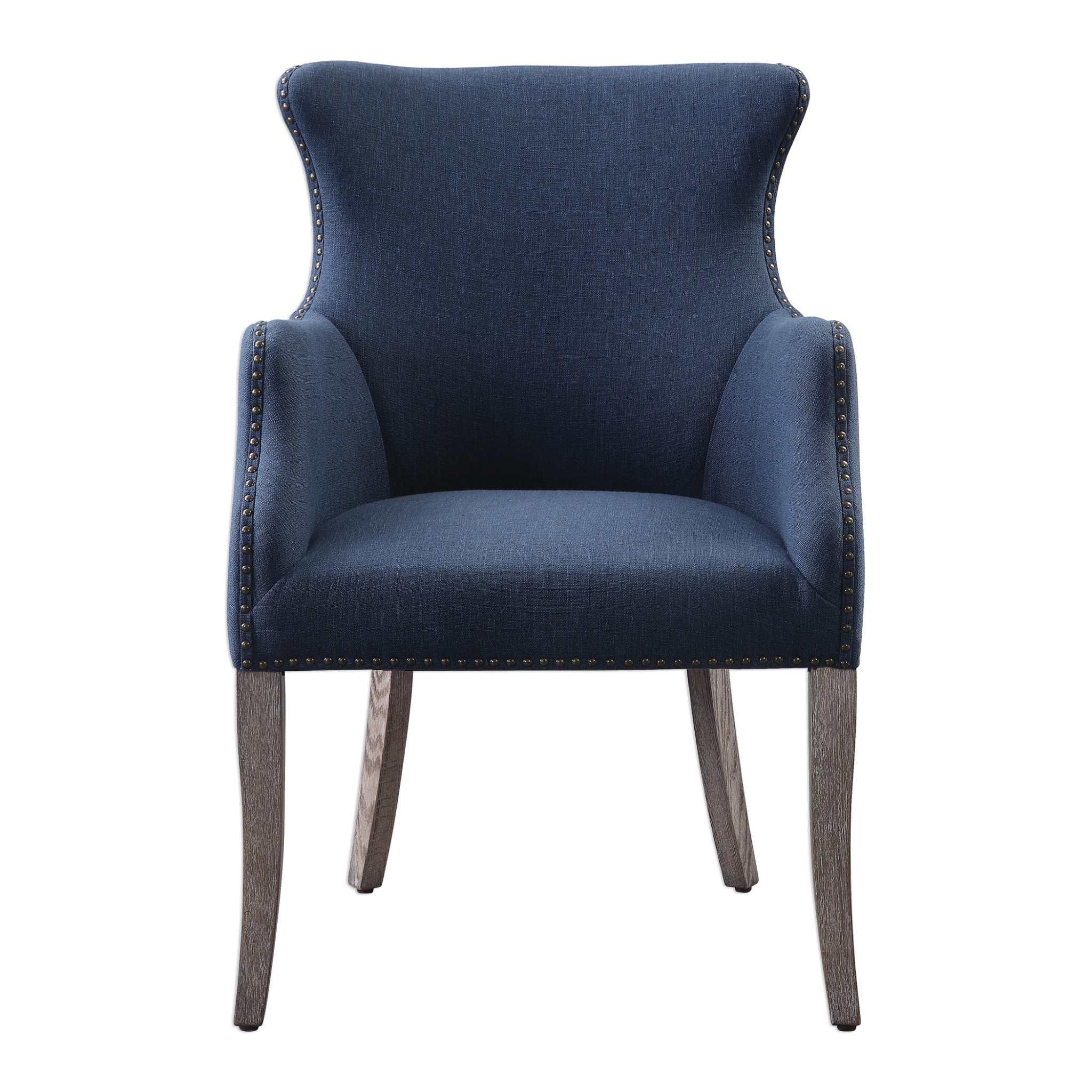 Yareena Blue Wing Chair - Frankwebs