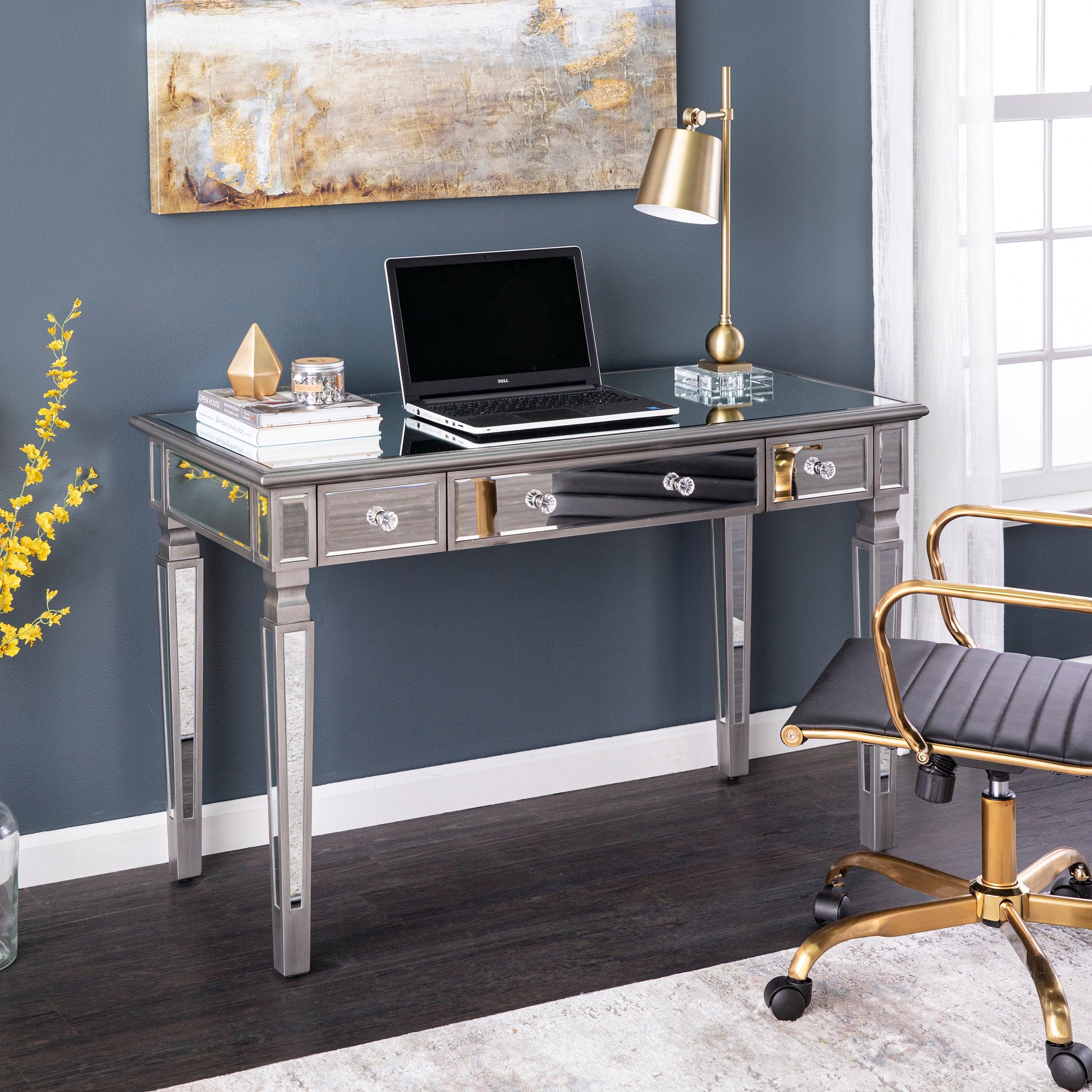 Wedlyn Mirrored Writing Desk - Frankwebs