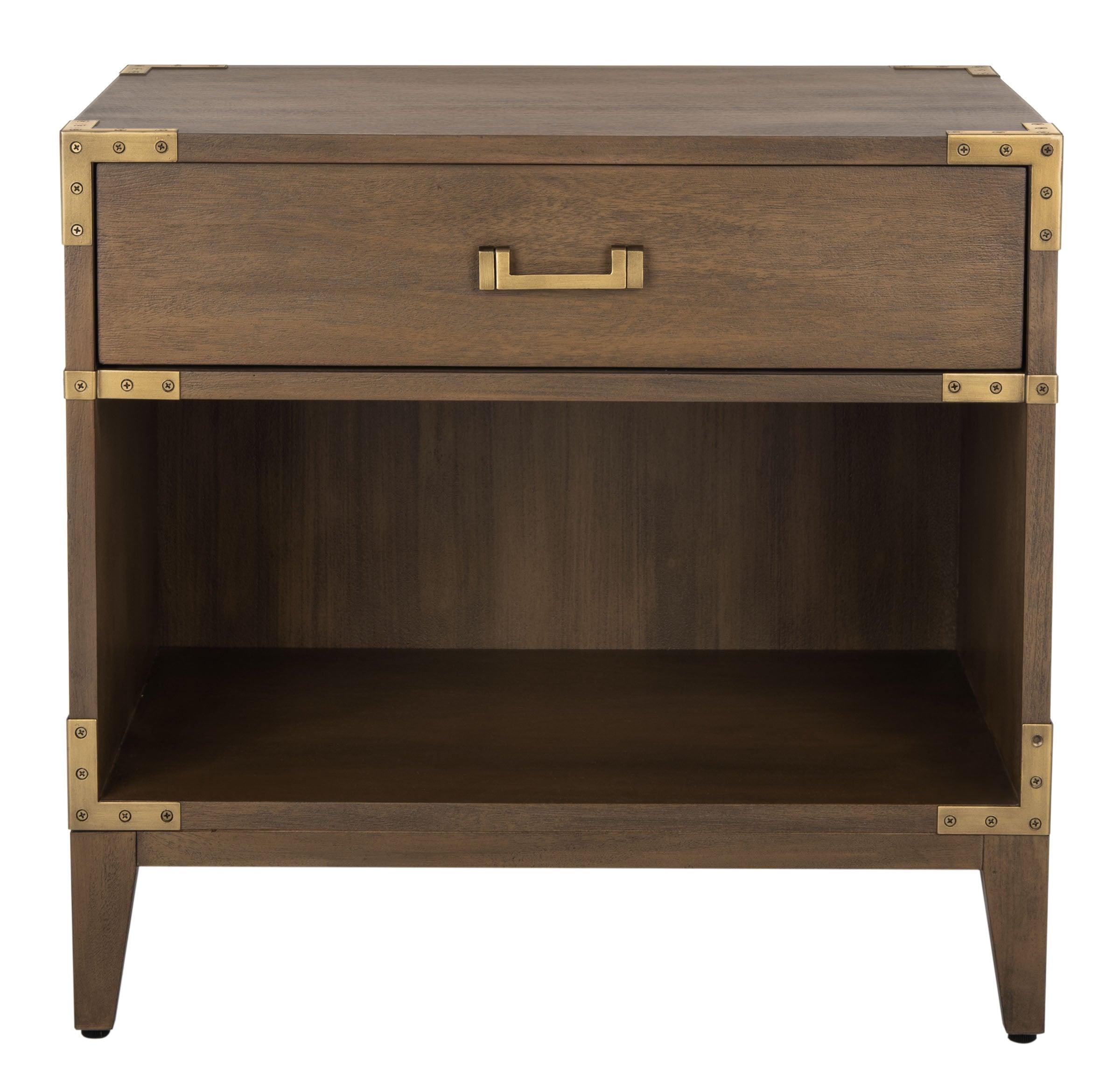 NISHA 1 DRAWER WOOD NIGHTSTAND - Frankwebs