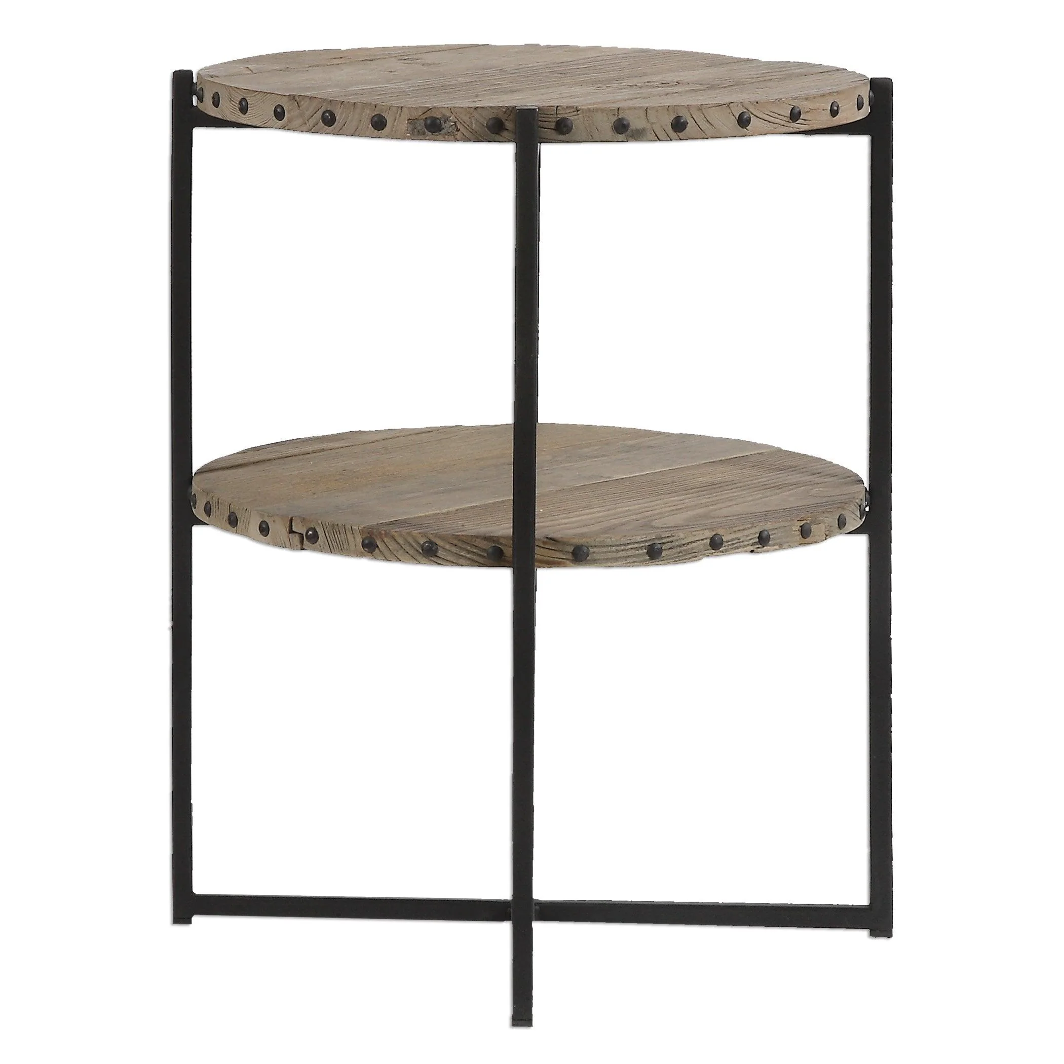 KAMAU ROUND ACCENT TABLE - Frankwebs