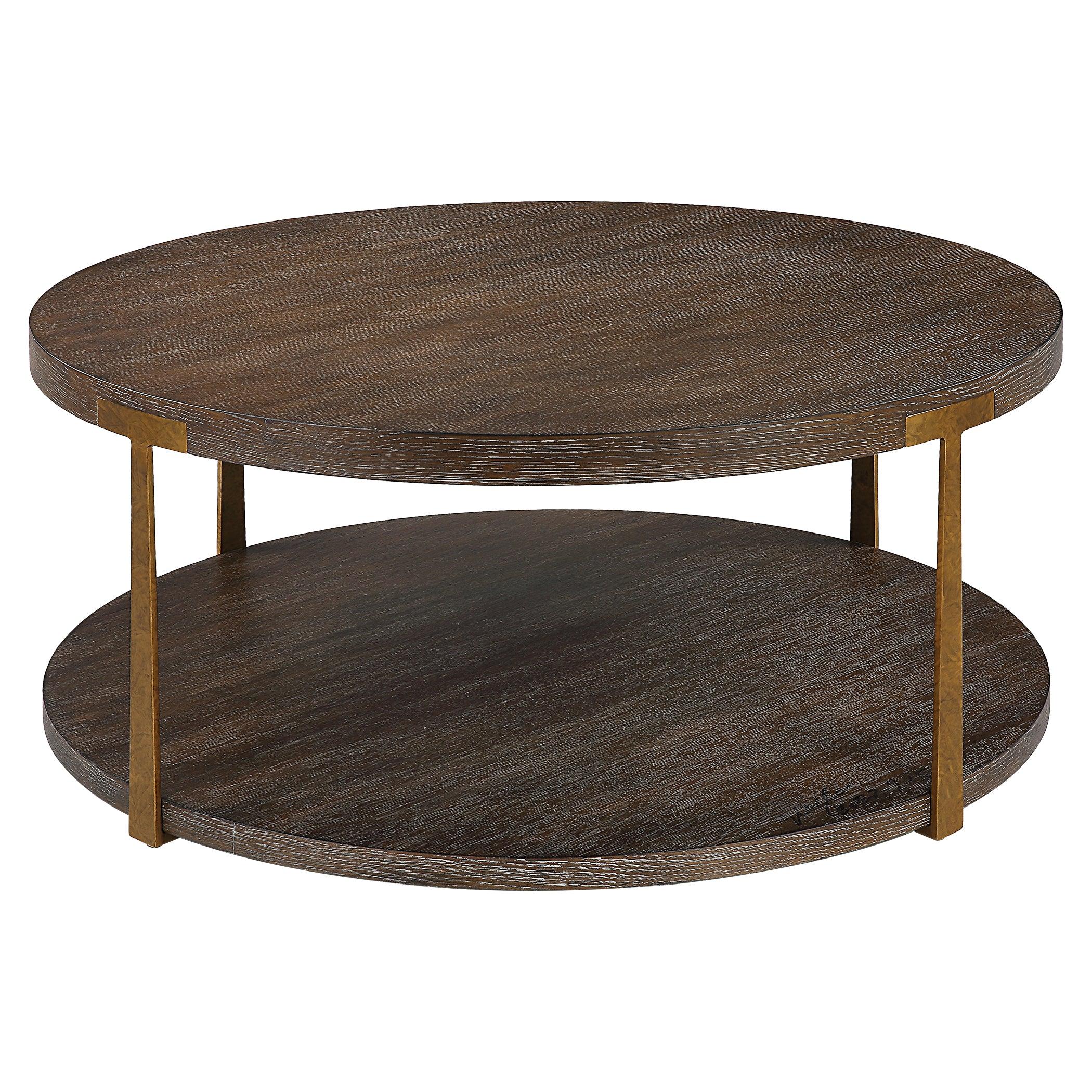 Palisade Round Wood Coffee Table - Frankwebs