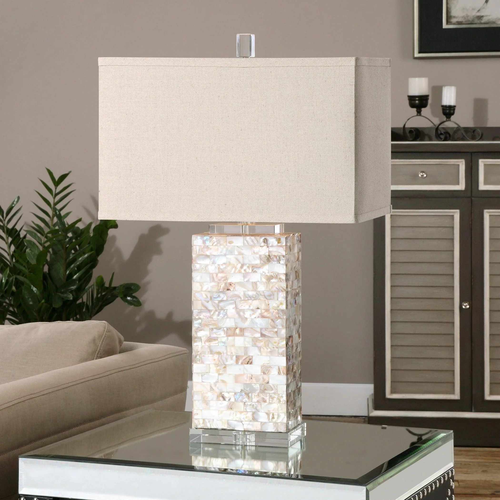 Aden Capiz Shell Lamp - Frankwebs