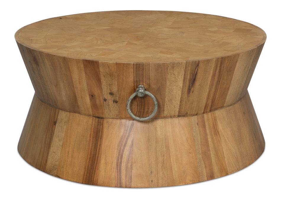 Round Tower Coffee Table Driftwood - Frankwebs