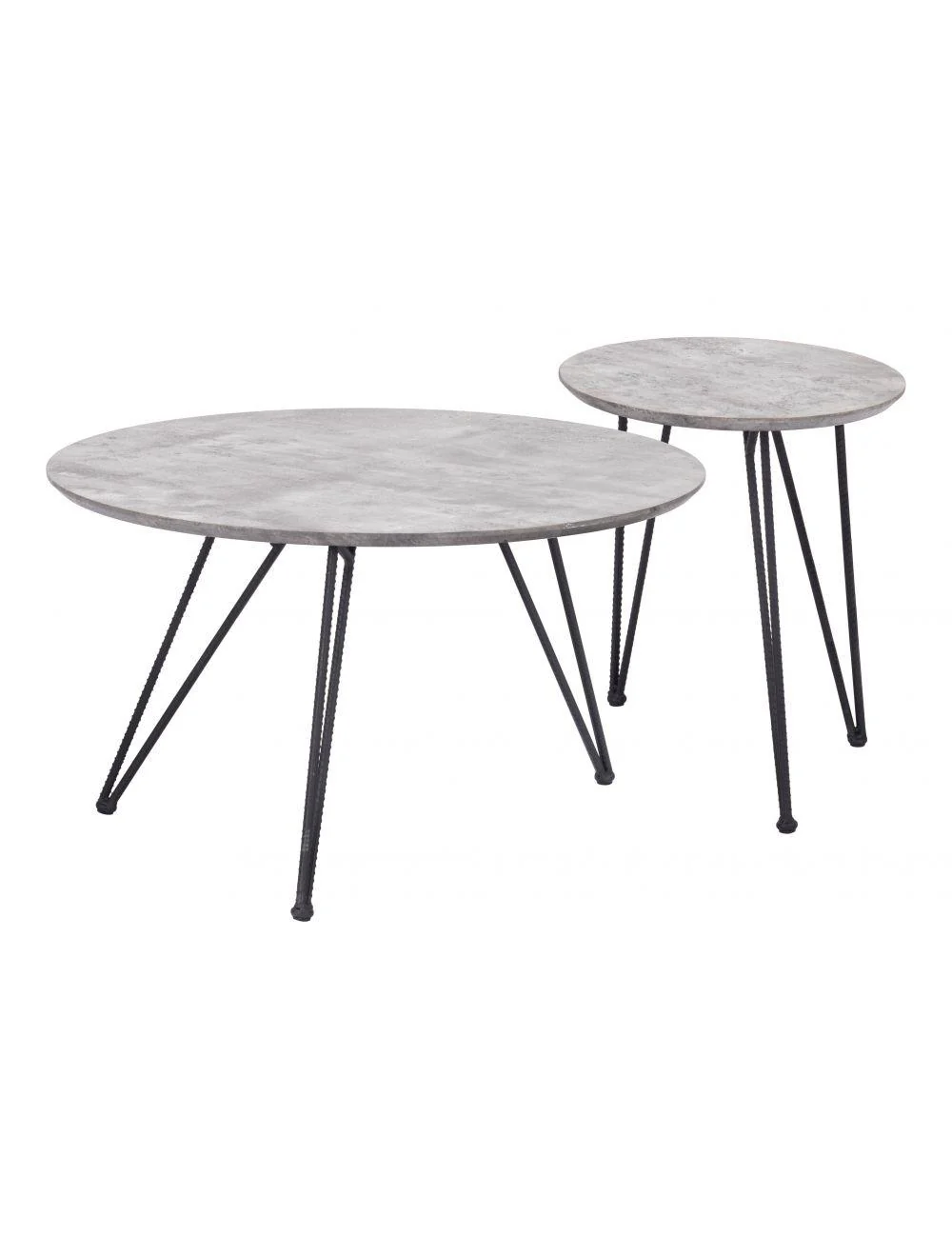 Kerris Coffee Table Set Gray & Black - Frankwebs