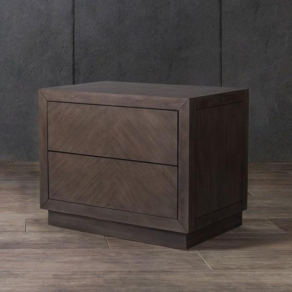 STEVE 2 DRAWER WOOD NIGHTSTAND - Frankwebs