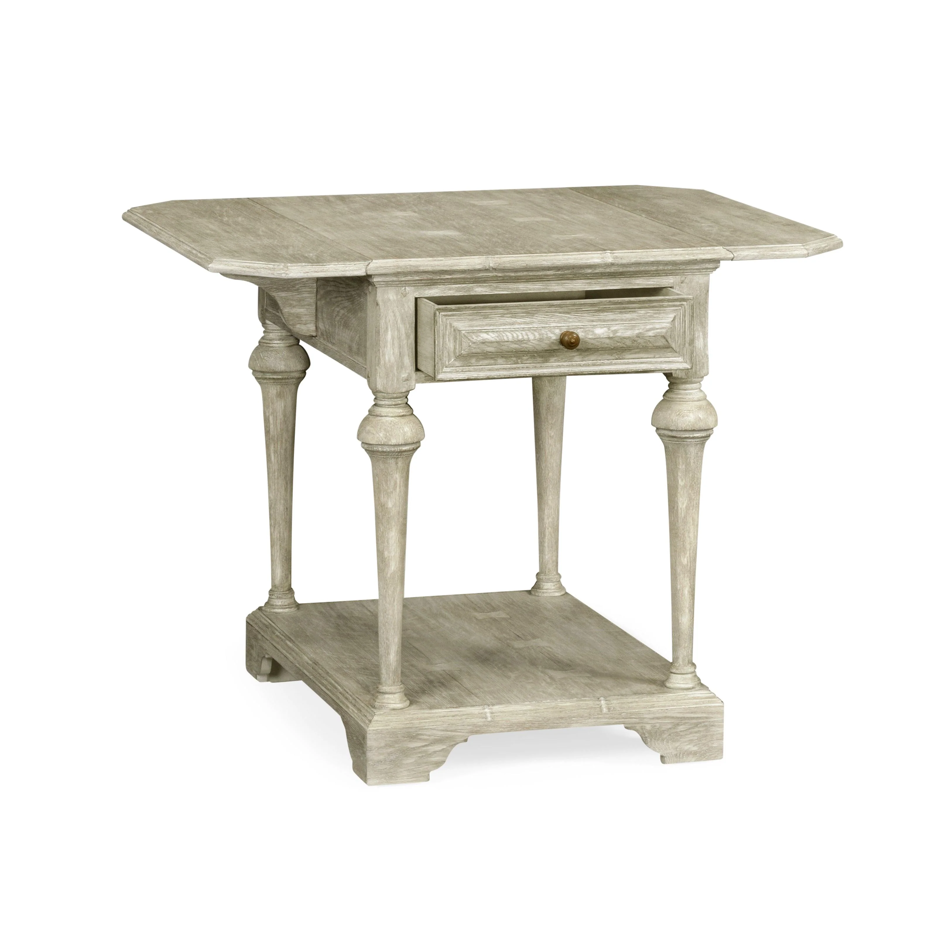Traditional Accents Elizabethan Greyed Oak Pembroke Table - Frankwebs