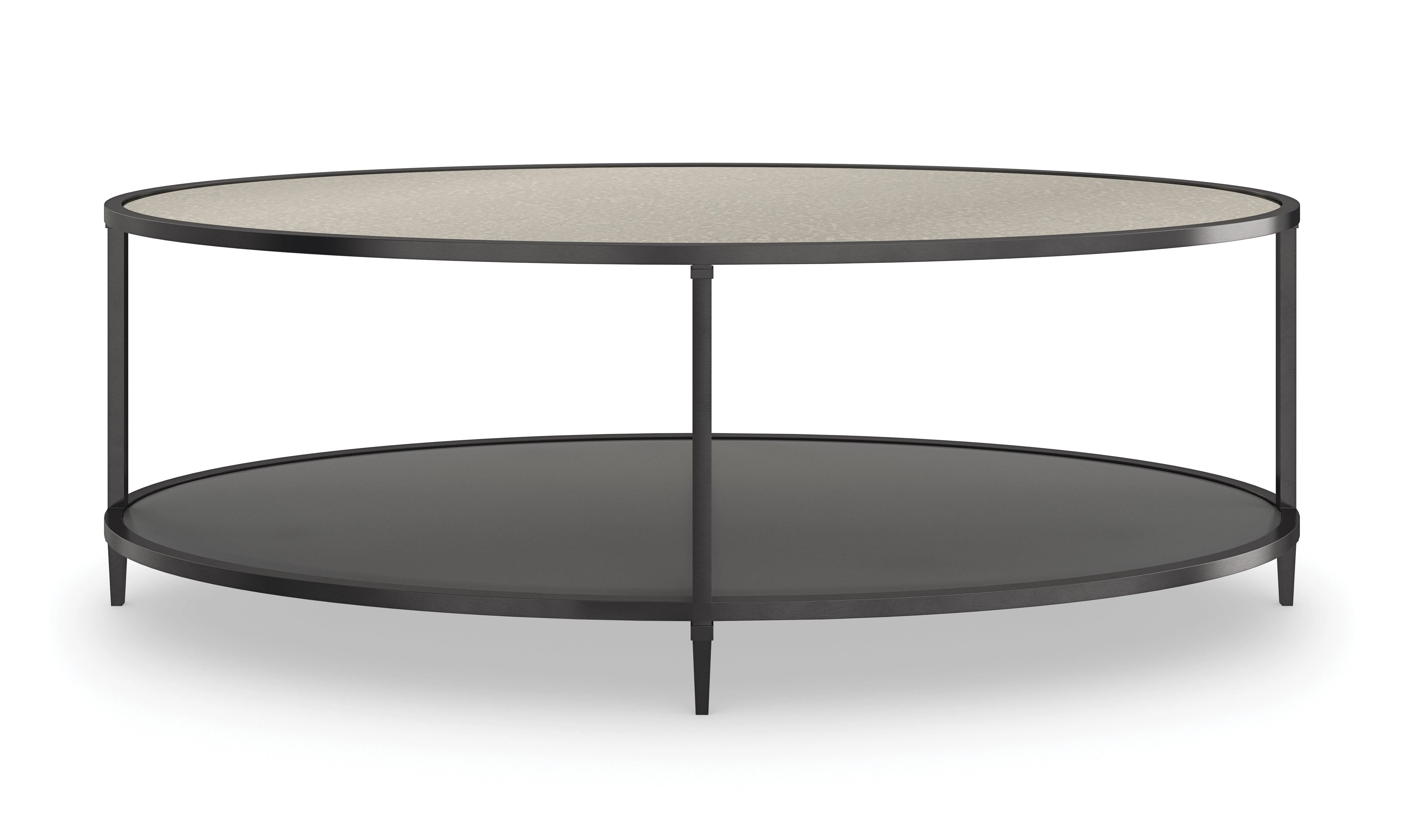 Classic Smoulder Oval Cocktail Table - Frankwebs