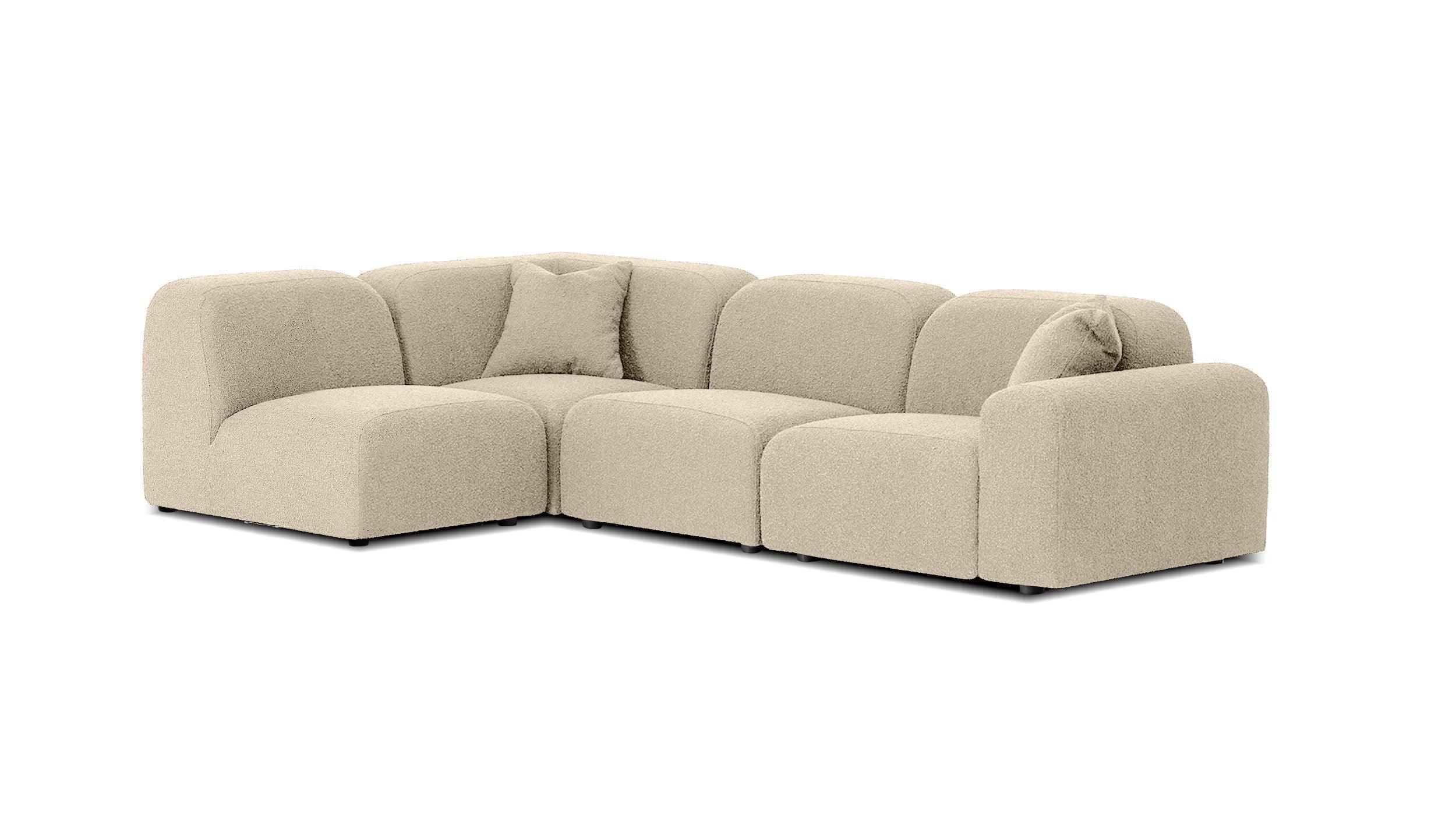 ARCOS Sectional 4-Piece (Chair RAF+ 2x Armless+ Corner) - Frankwebs
