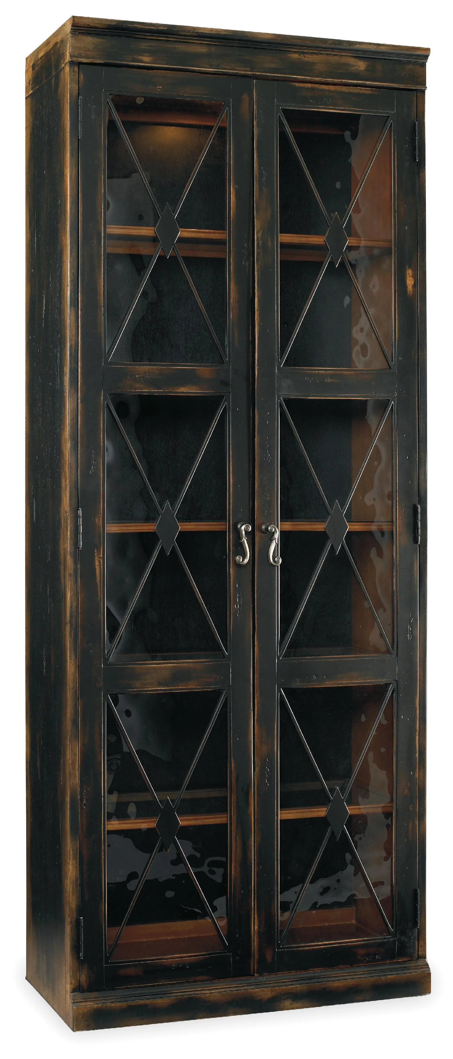 Sanctuary Two-Door Thin Display Cabinet - Ebony - Frankwebs