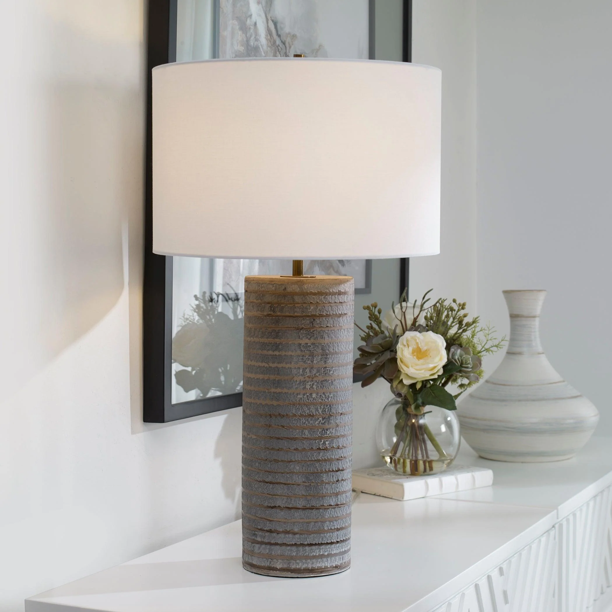 MONOLITH GRAY TABLE LAMP - Frankwebs