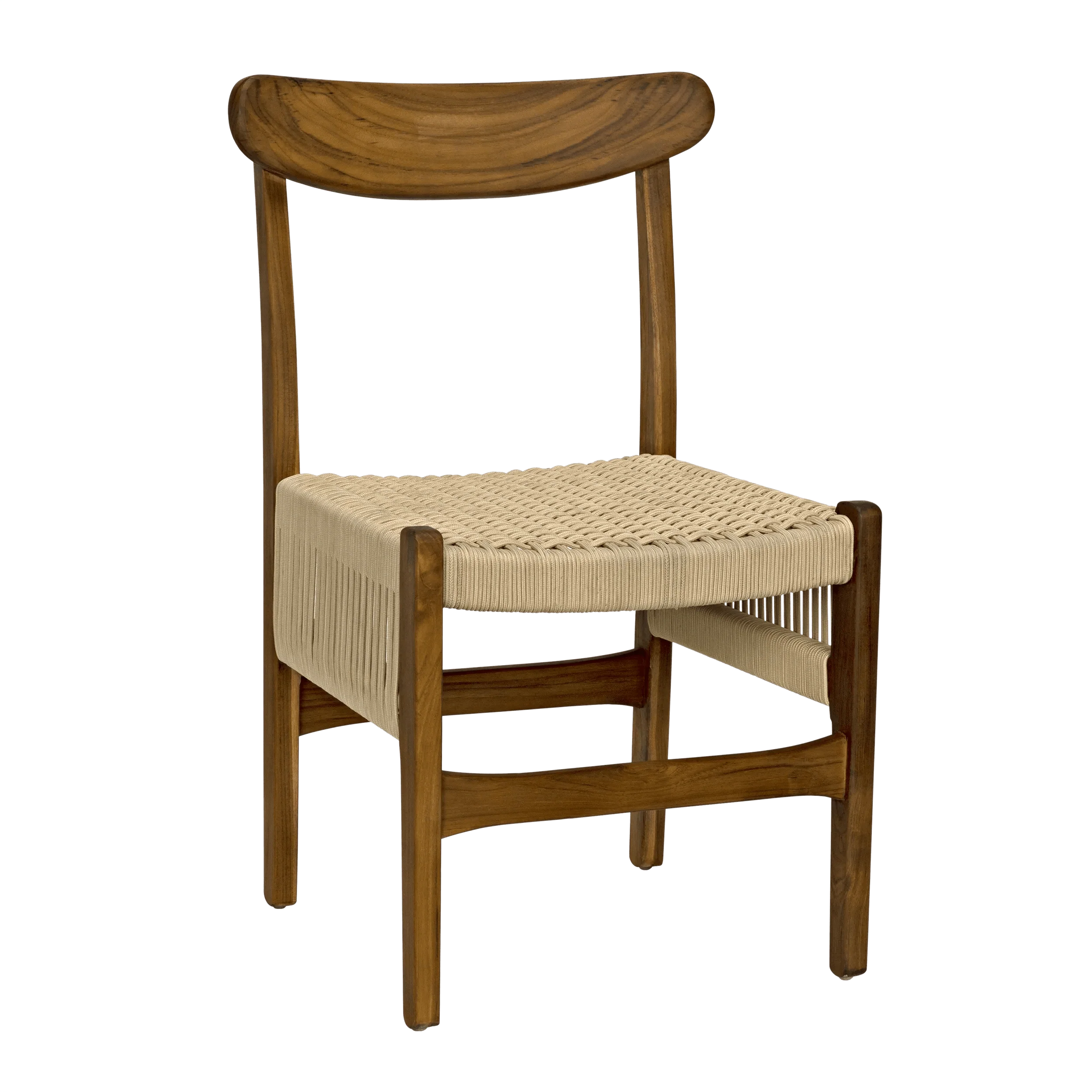 Shagira Chair, Teak with Woven Rope - Frankwebs