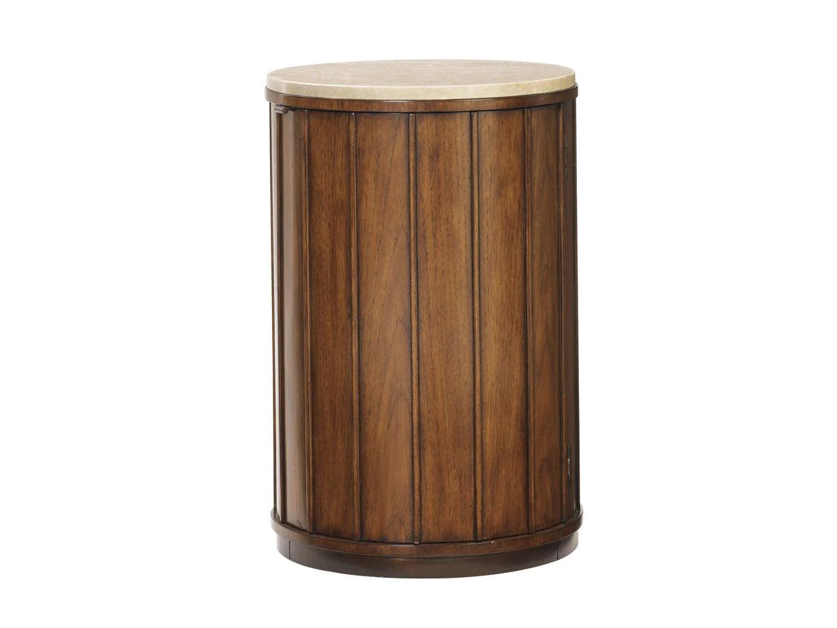 Ocean Club Fiji Drum Table With Stone Top - Frankwebs