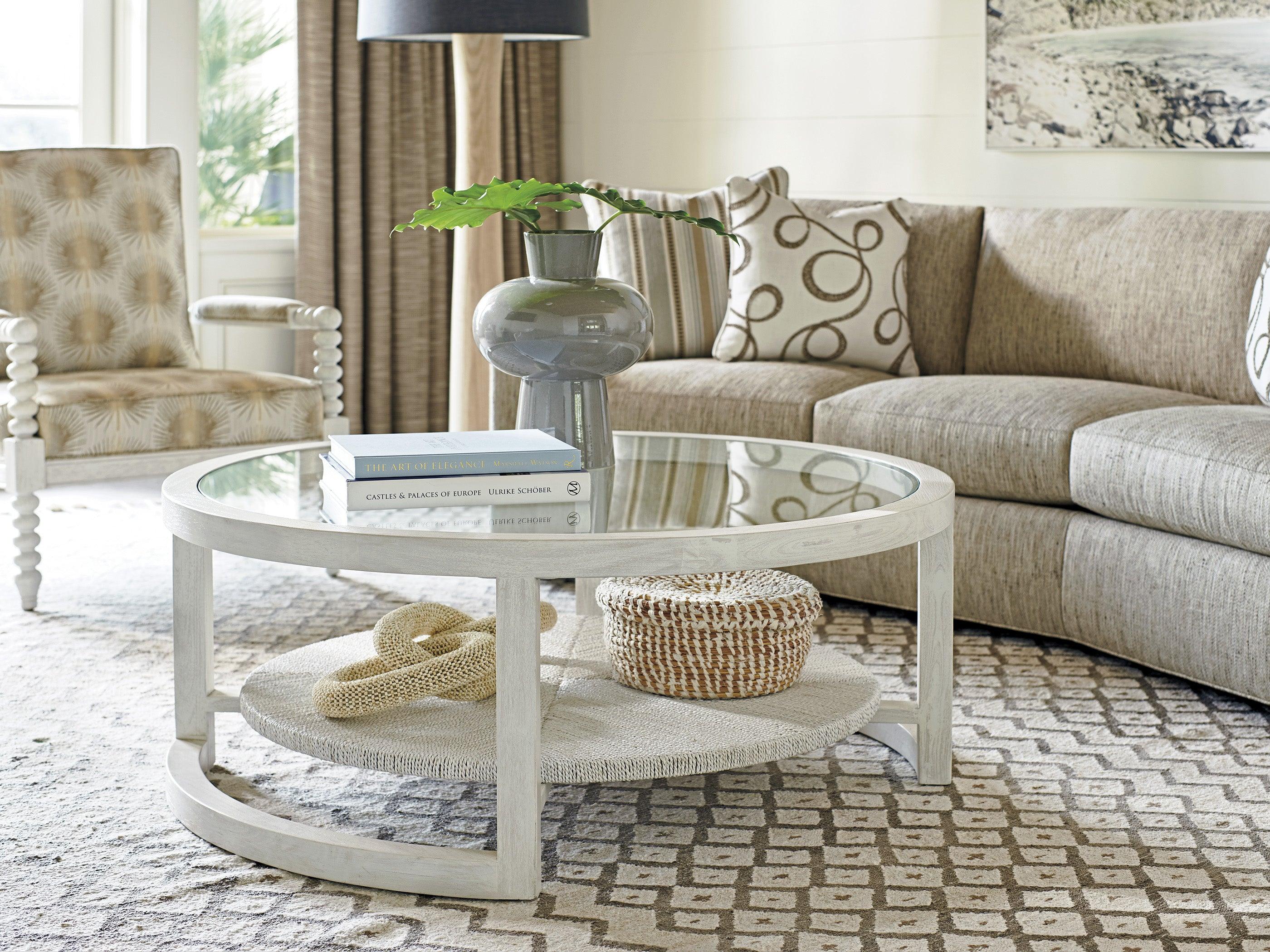 Ocean Breeze Pompano Round Cocktail Table - Frankwebs